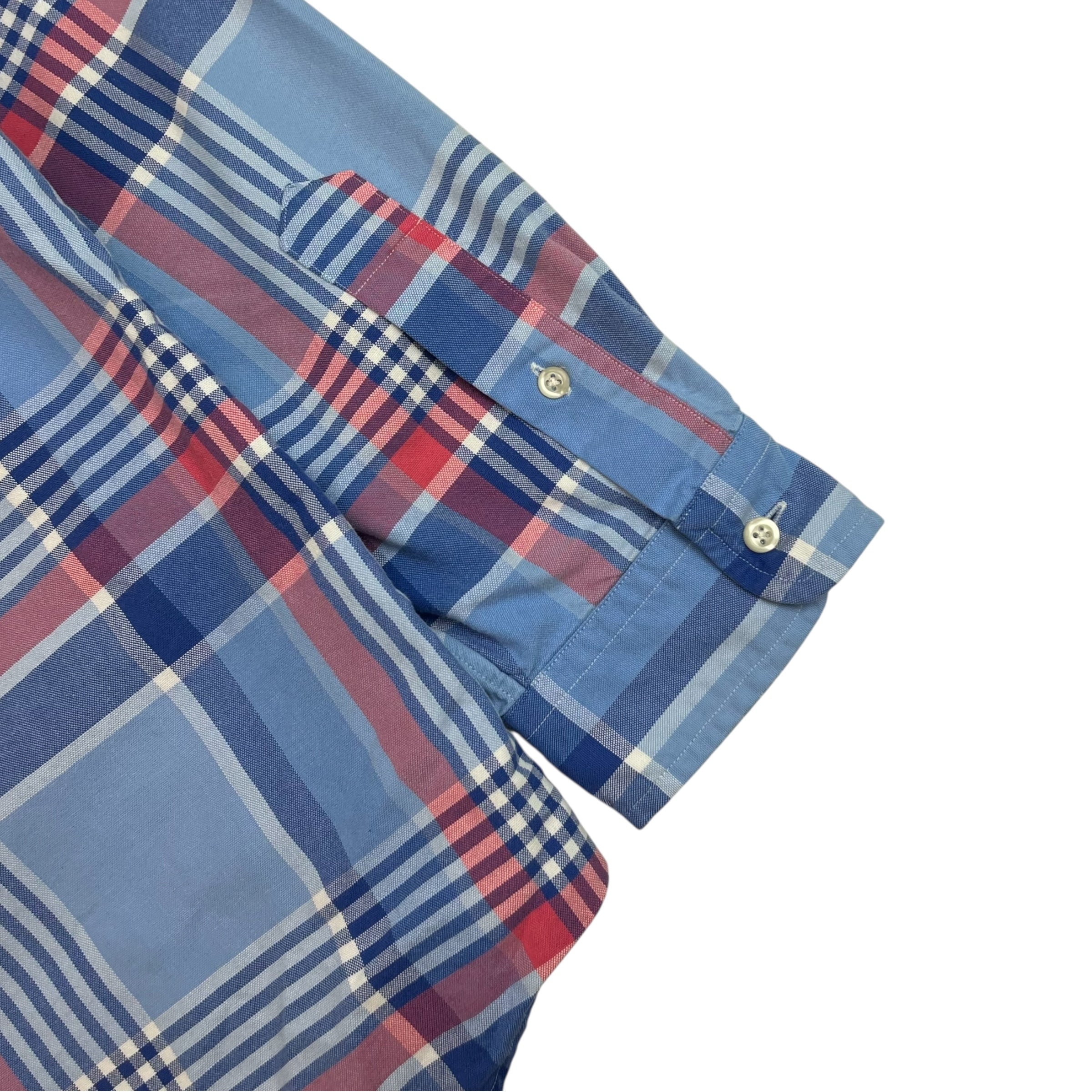 Vintage Polo Ralph Lauren Checked Button Up Shirt Pink/Blue