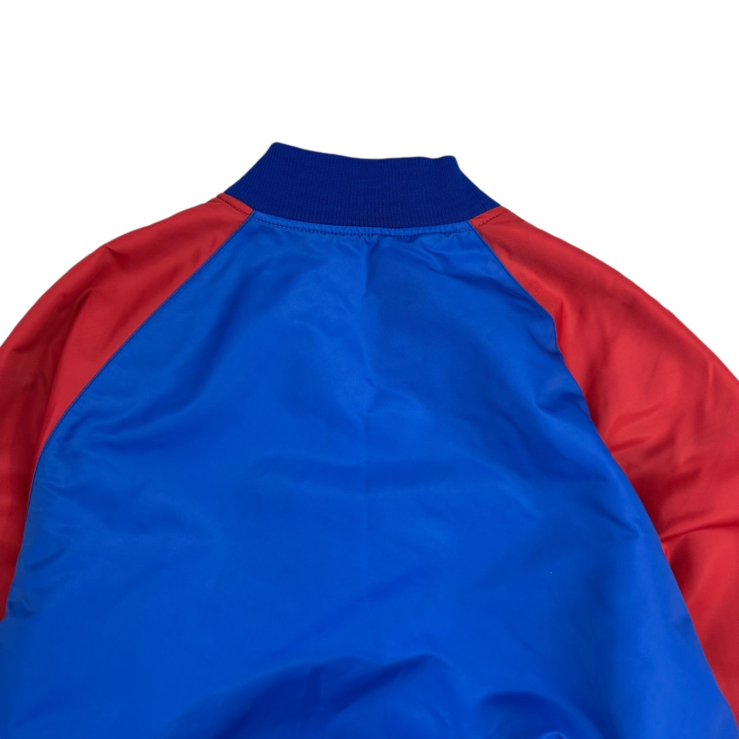 Vintage Chicago Cubs Satin Bomber Jacket Blue/Red