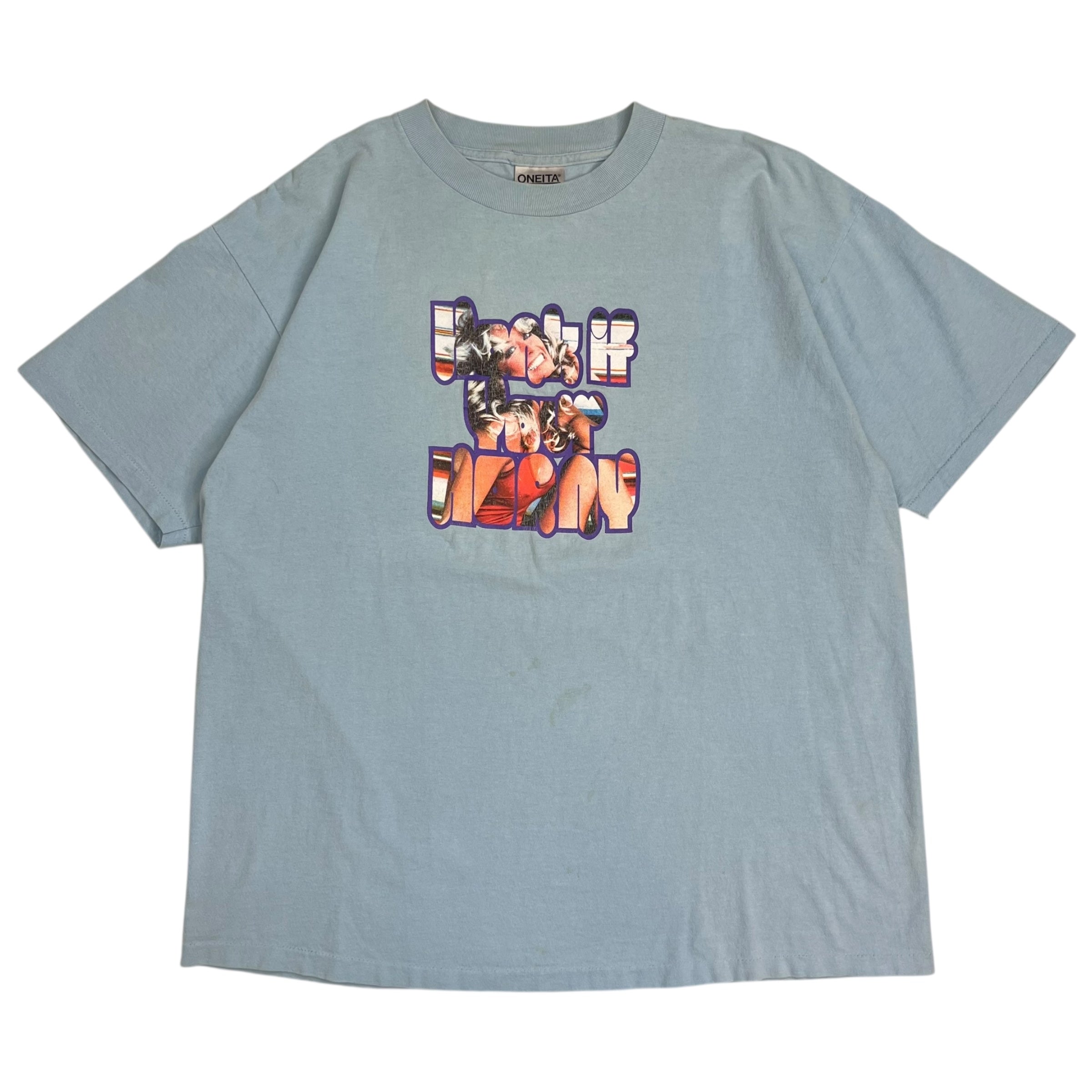 Vintage Honk If Your H**** T-Shirt Light Blue