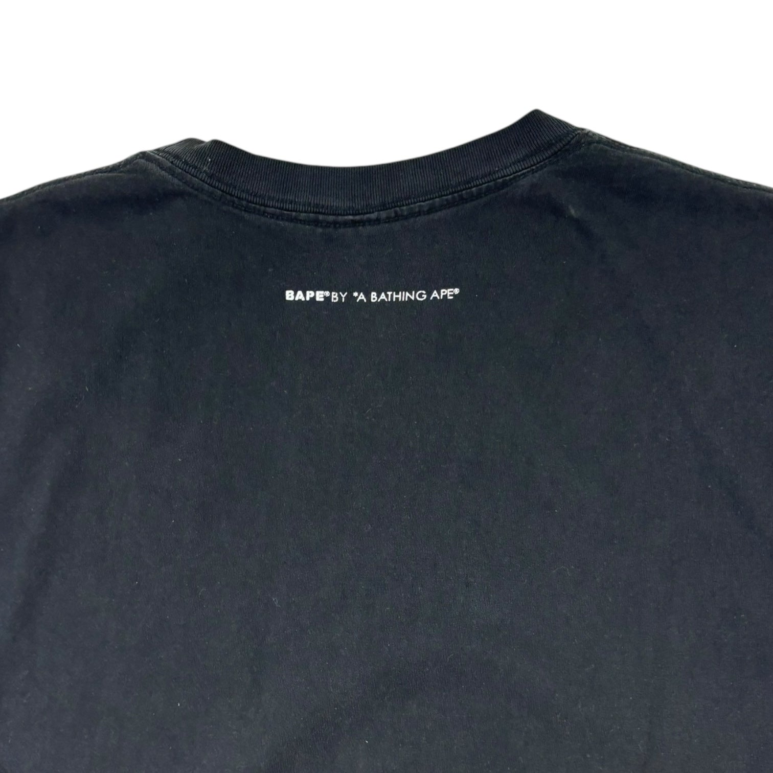 BAPE Rhinestone Studded College T-Shirt Black