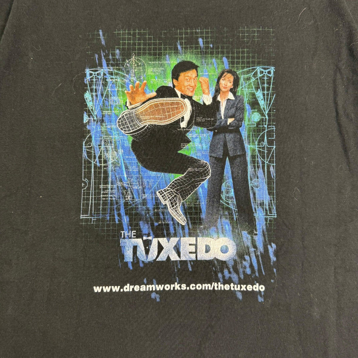 Vintage Dreamworks Jackie Chan The Tuxedo Promo Tee Black