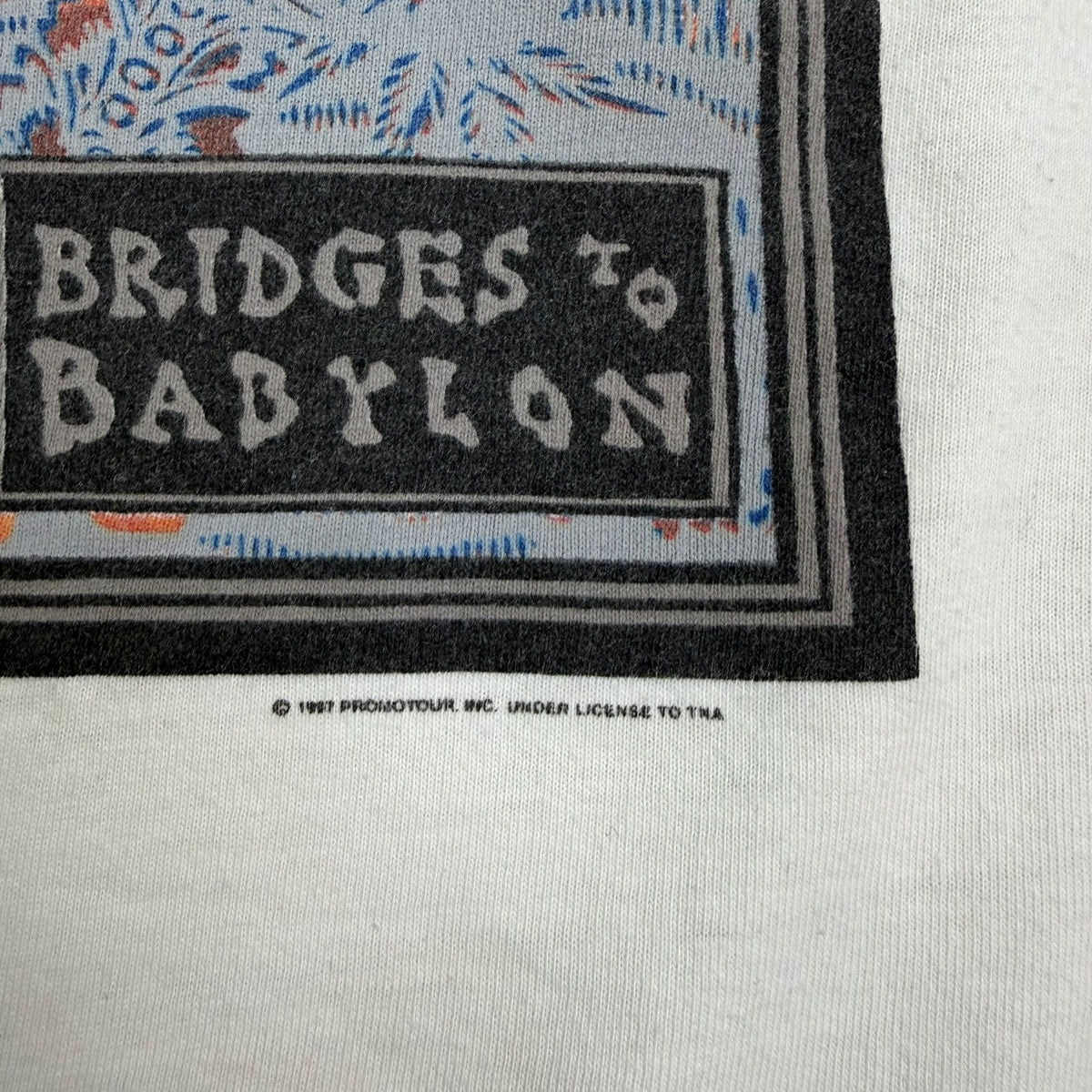 1997/98 The Rolling Stones Bridges To Babylon World Tour  Tee White