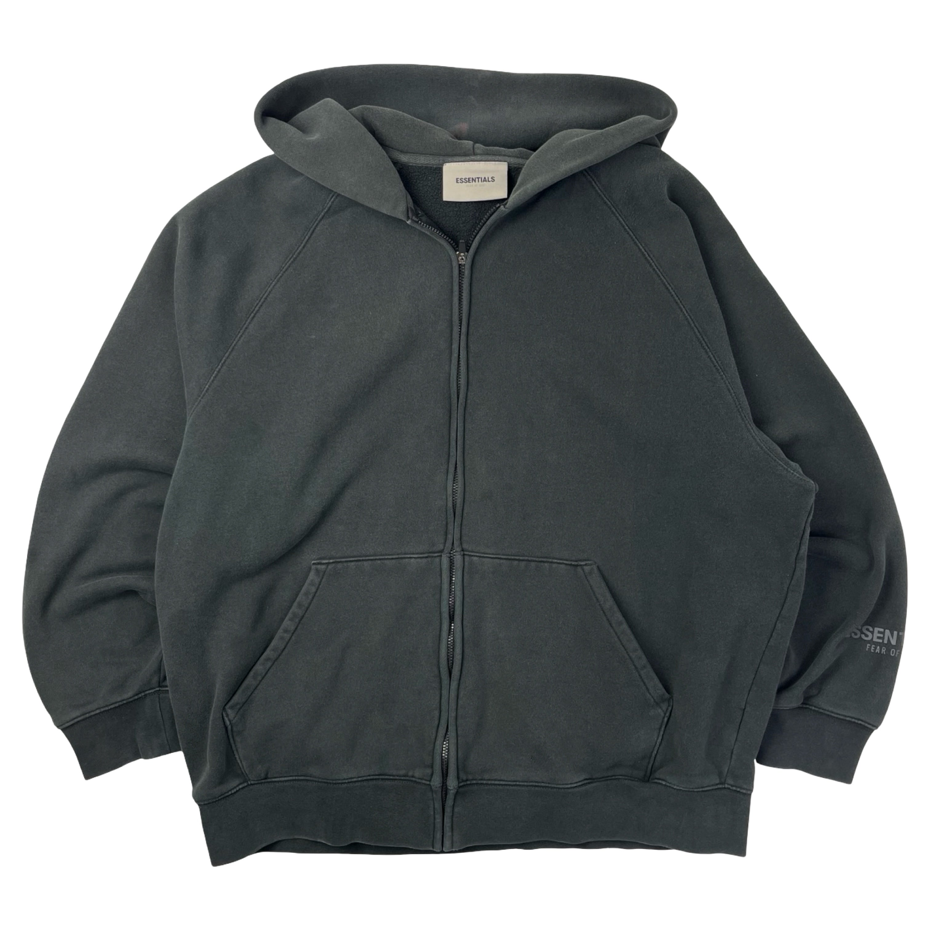Essentials Zip Hoodie Core Black