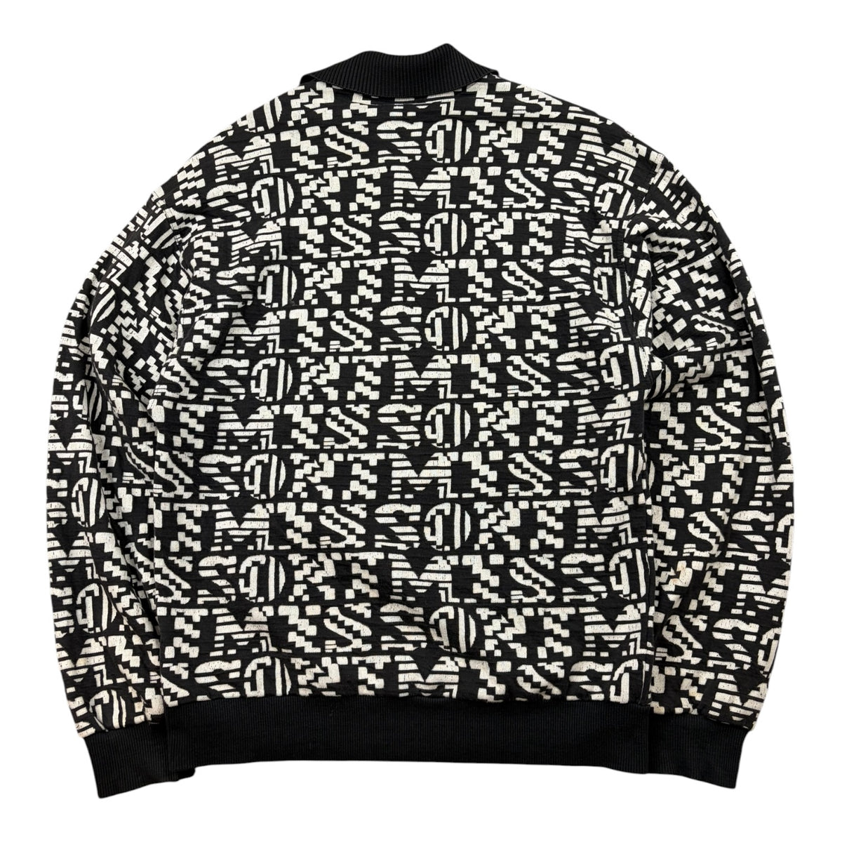 Missoni Logo Knit Polo Black/White