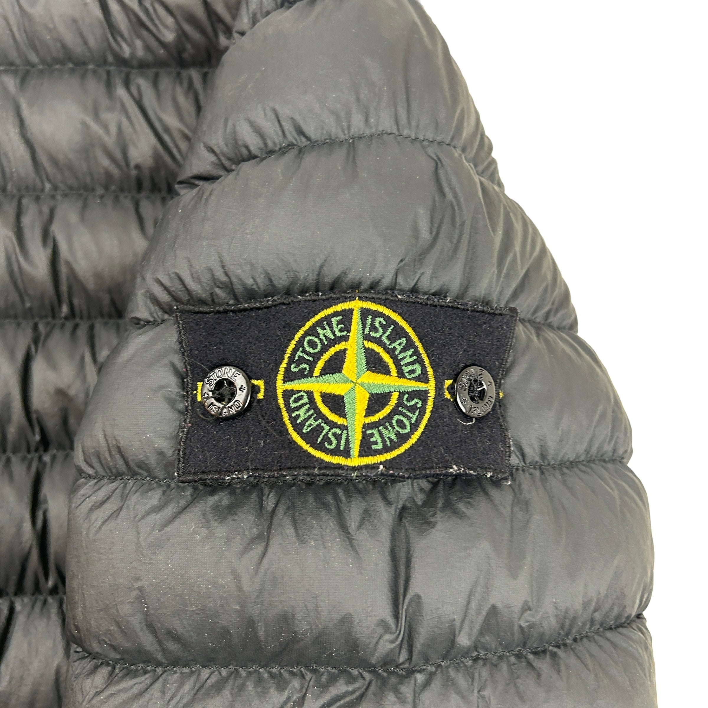 Stone Island Garment Dyed Down Jacket Black