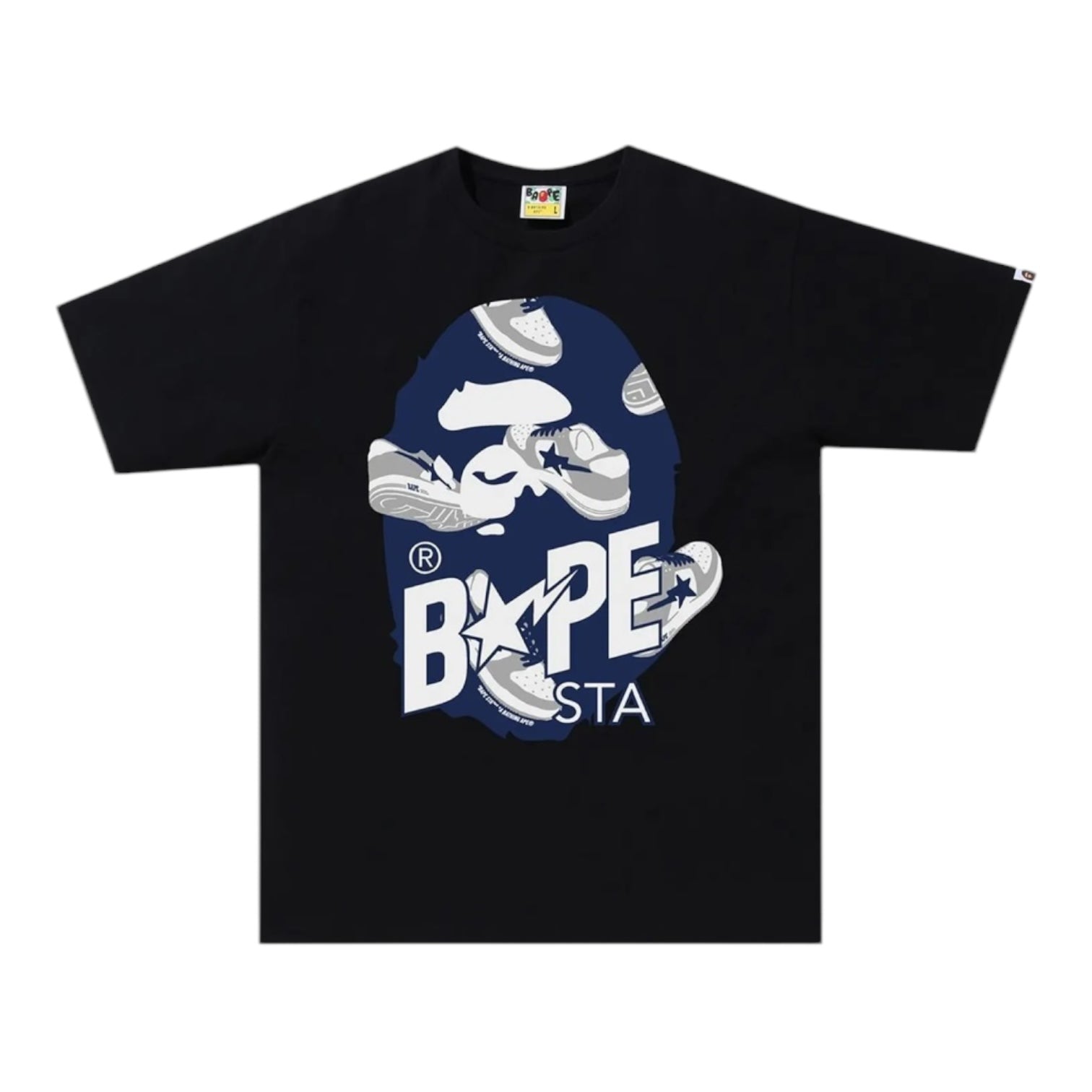 Bape Random Bapesta Tee Black/Navy