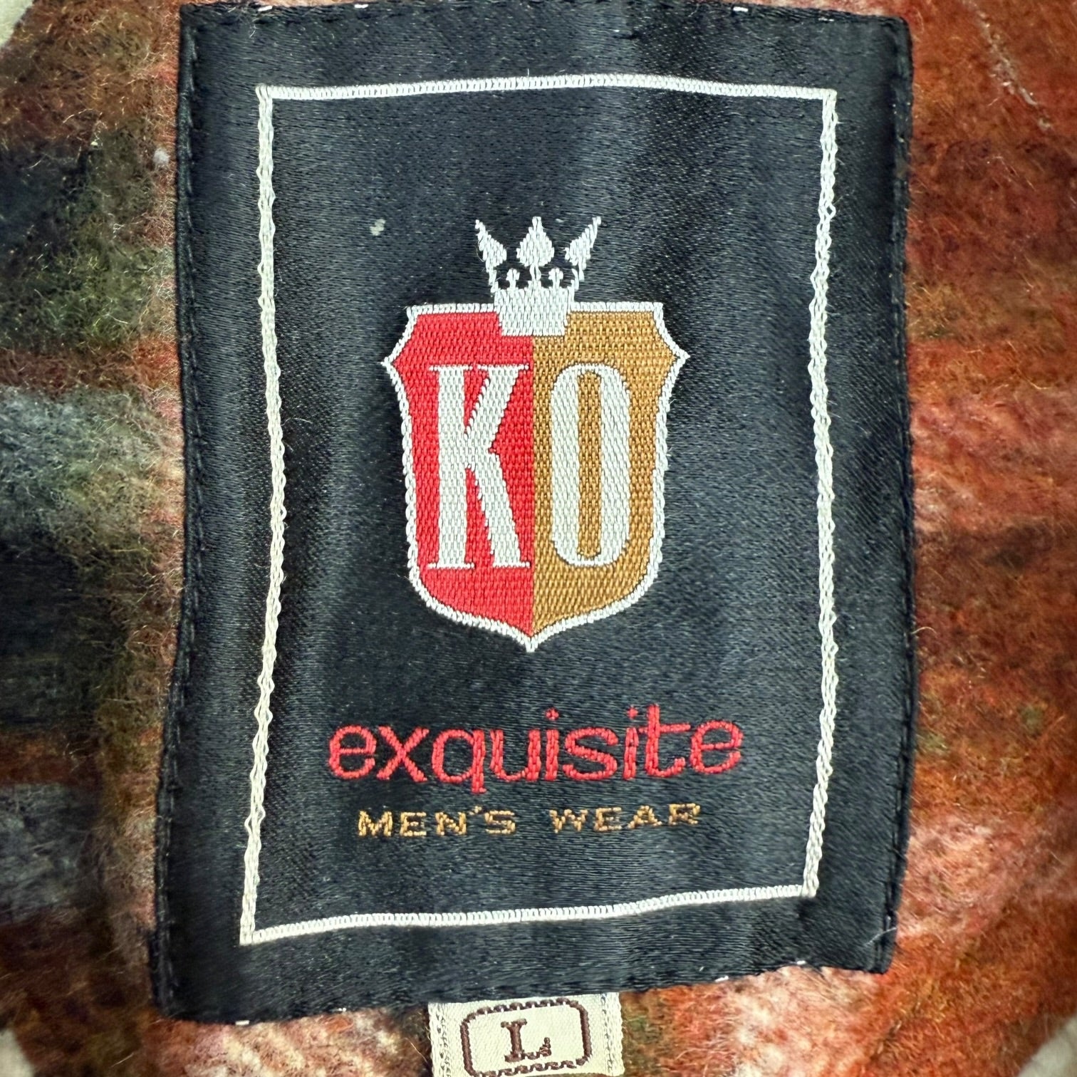 Vintage Lambs Wool Plaid Jacket Red