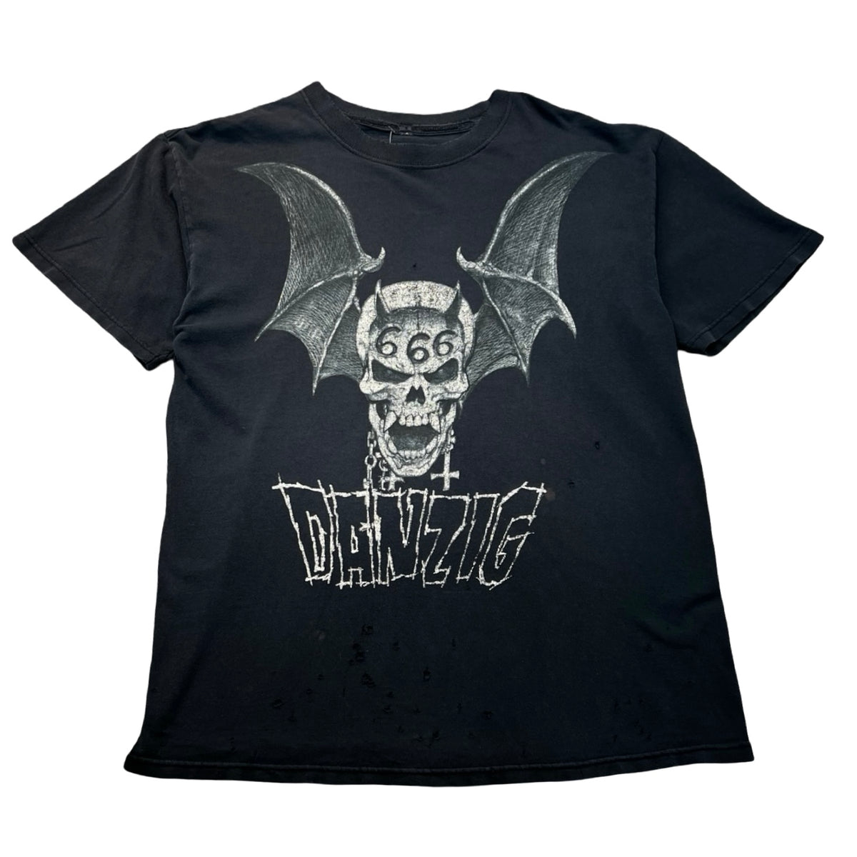 Vintage Danzig 666 Skull T-Shirt Black