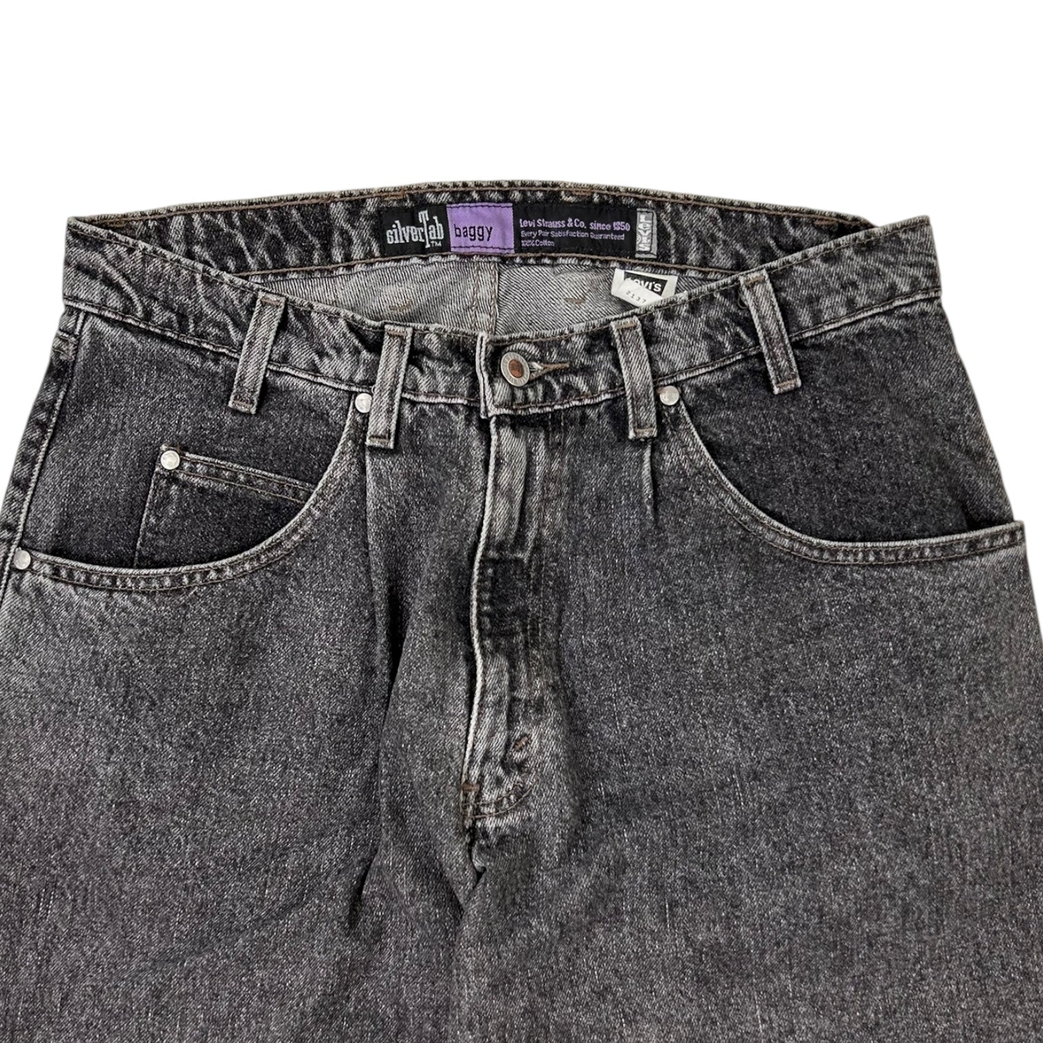 Vintage Levi’s Baggy Denim Jeans Dark Grey