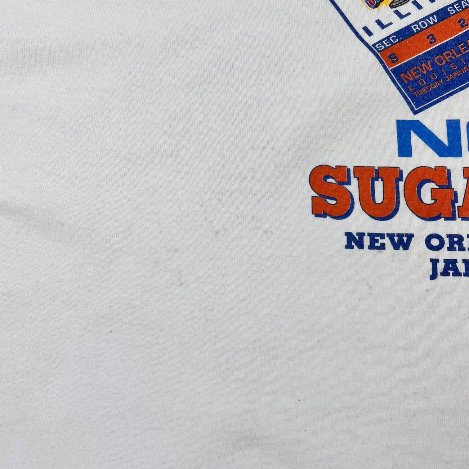 Vintage University of Illinois Fighting Illini Nokia Sugar Bowl Graphic T-shirt By Champs