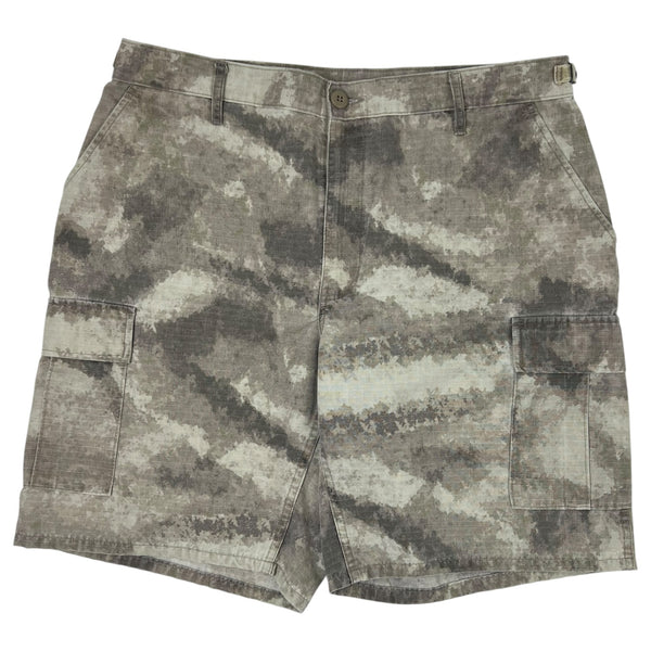 Vintage MFH US BDU Bermuda Shorts Grey Camouflage