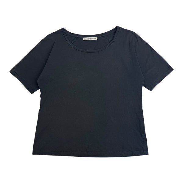 (W) Acne Studios Basic Scoop Neck Tee Black
