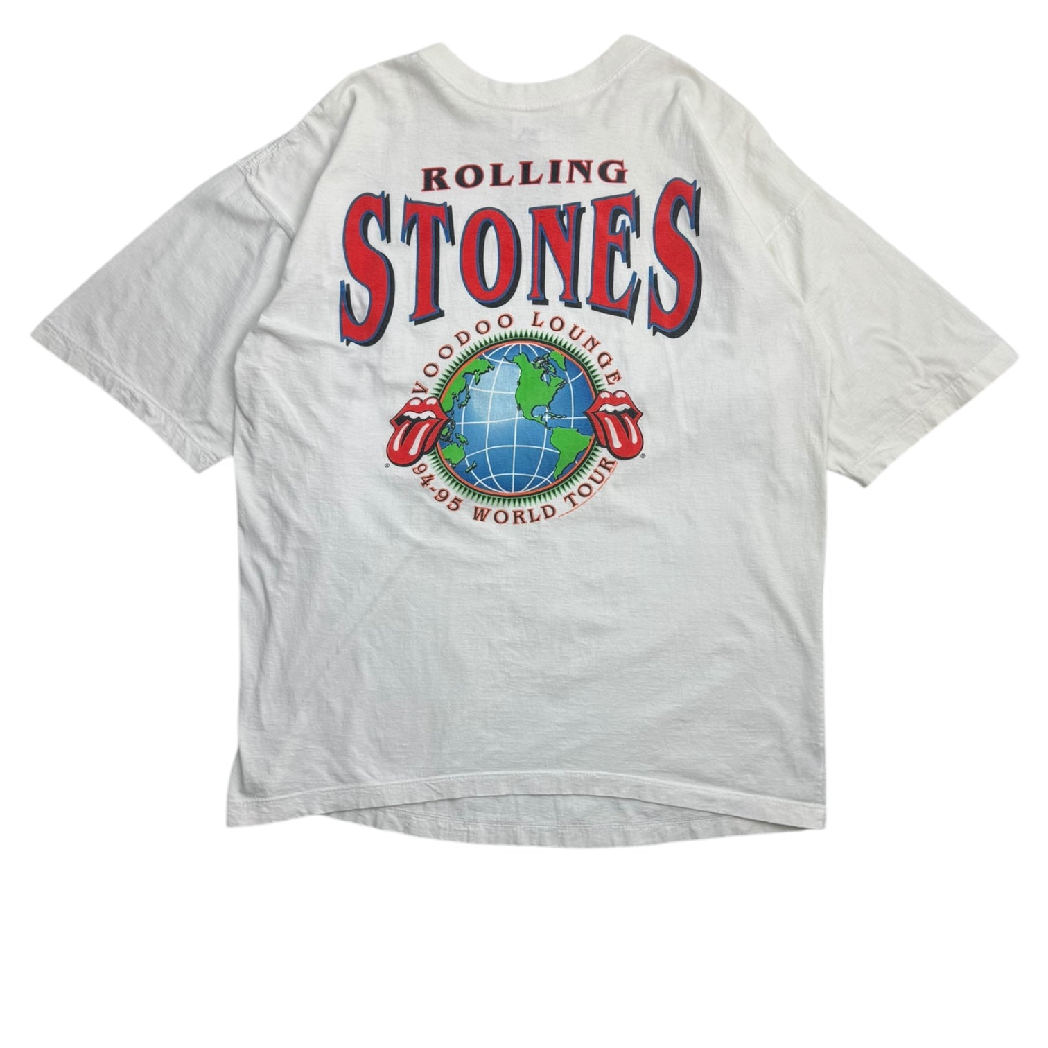 1994 Rolling Stones Voodoo Lounge Tour Tee White