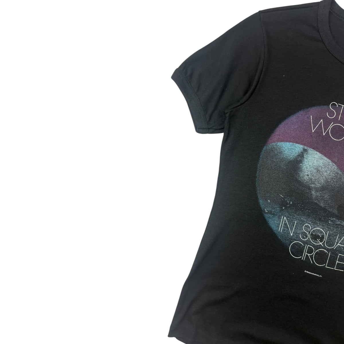 1986 Stevie Wonder “In Square Circle” Tour T-Shirt Black