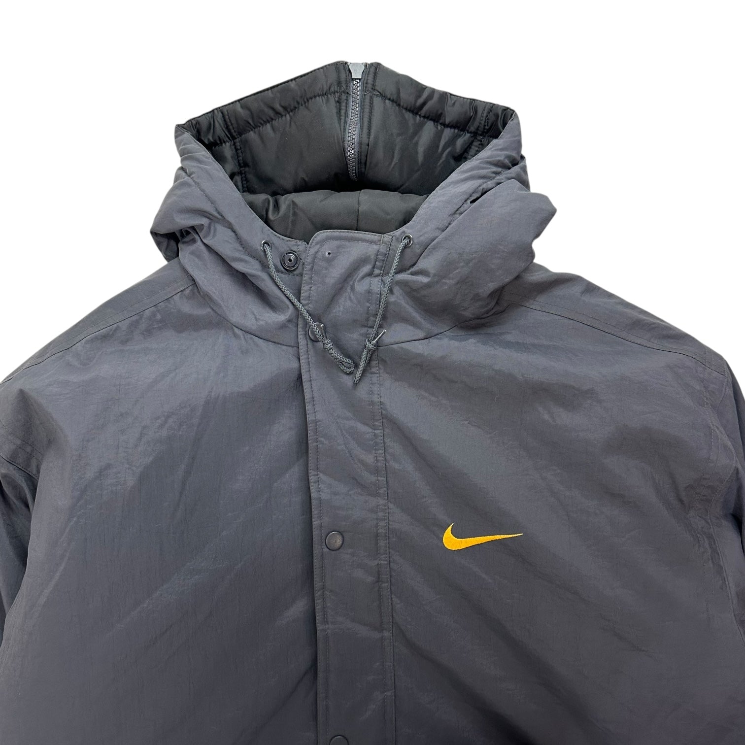 Vintage Nike Big Logo Hooded Parka Trench Jacket