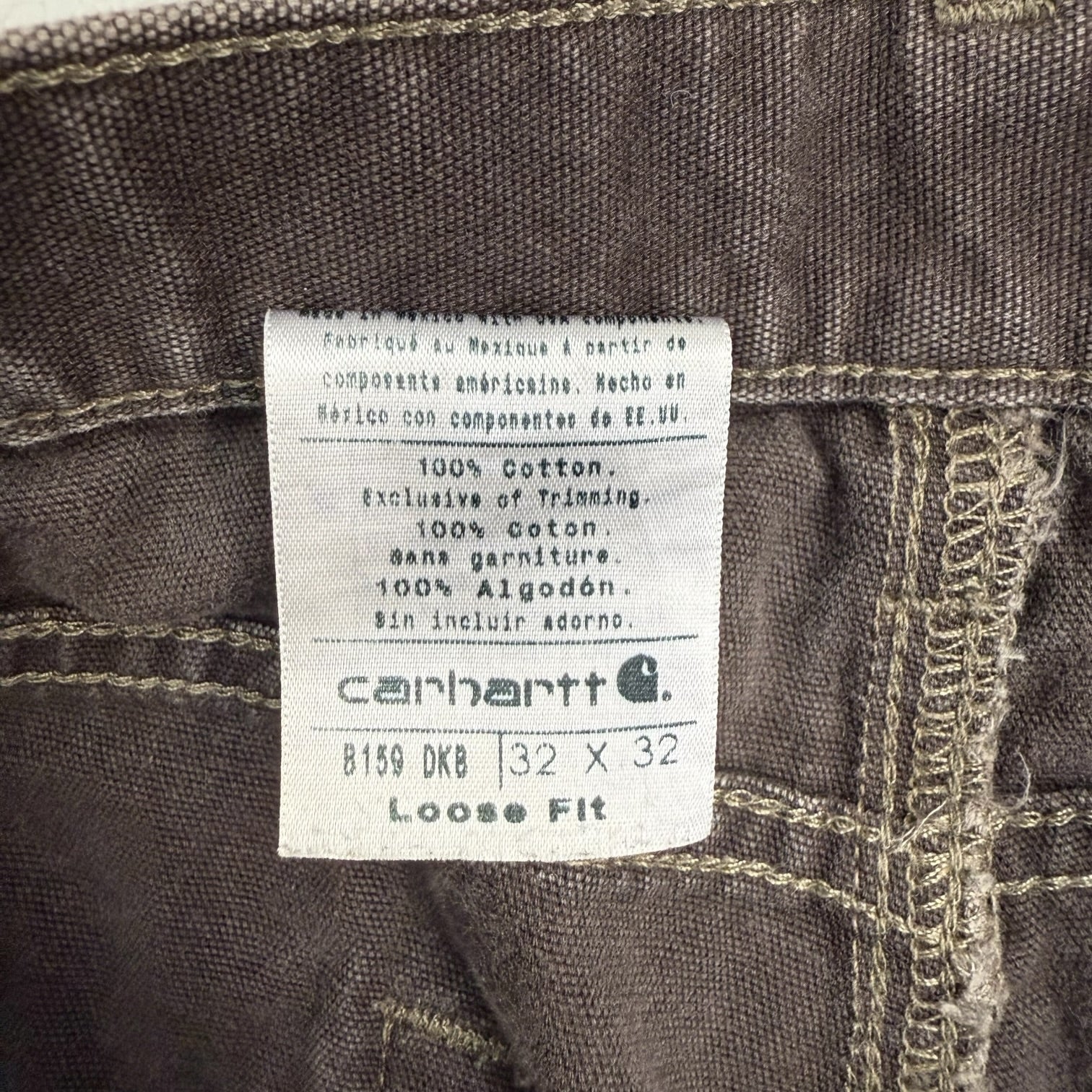 Vintage Carhartt Dungaree Pants Brown