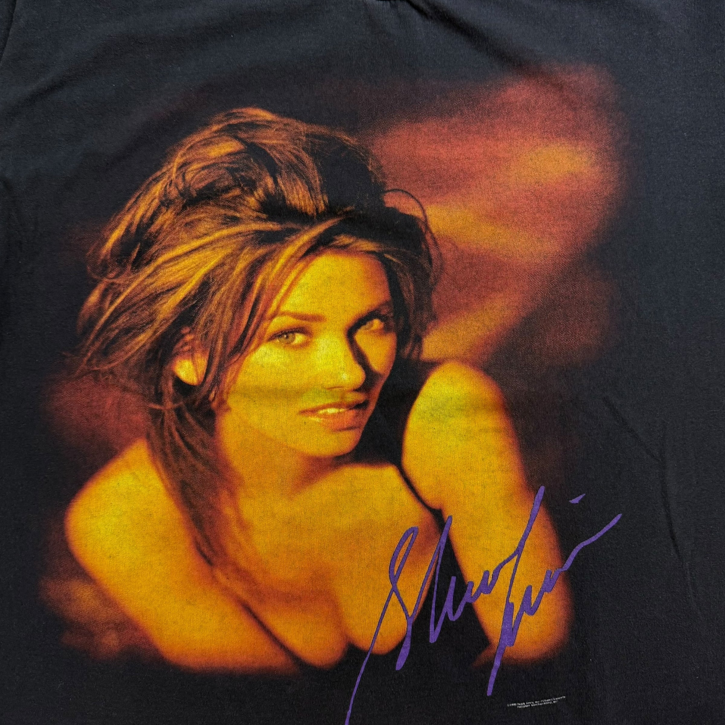 1998 Shania Twain Tee Black