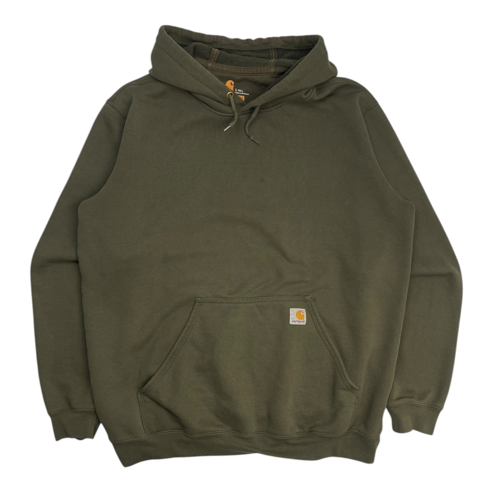 Vintage Carhartt Hooded Sweatshirt Olive Green