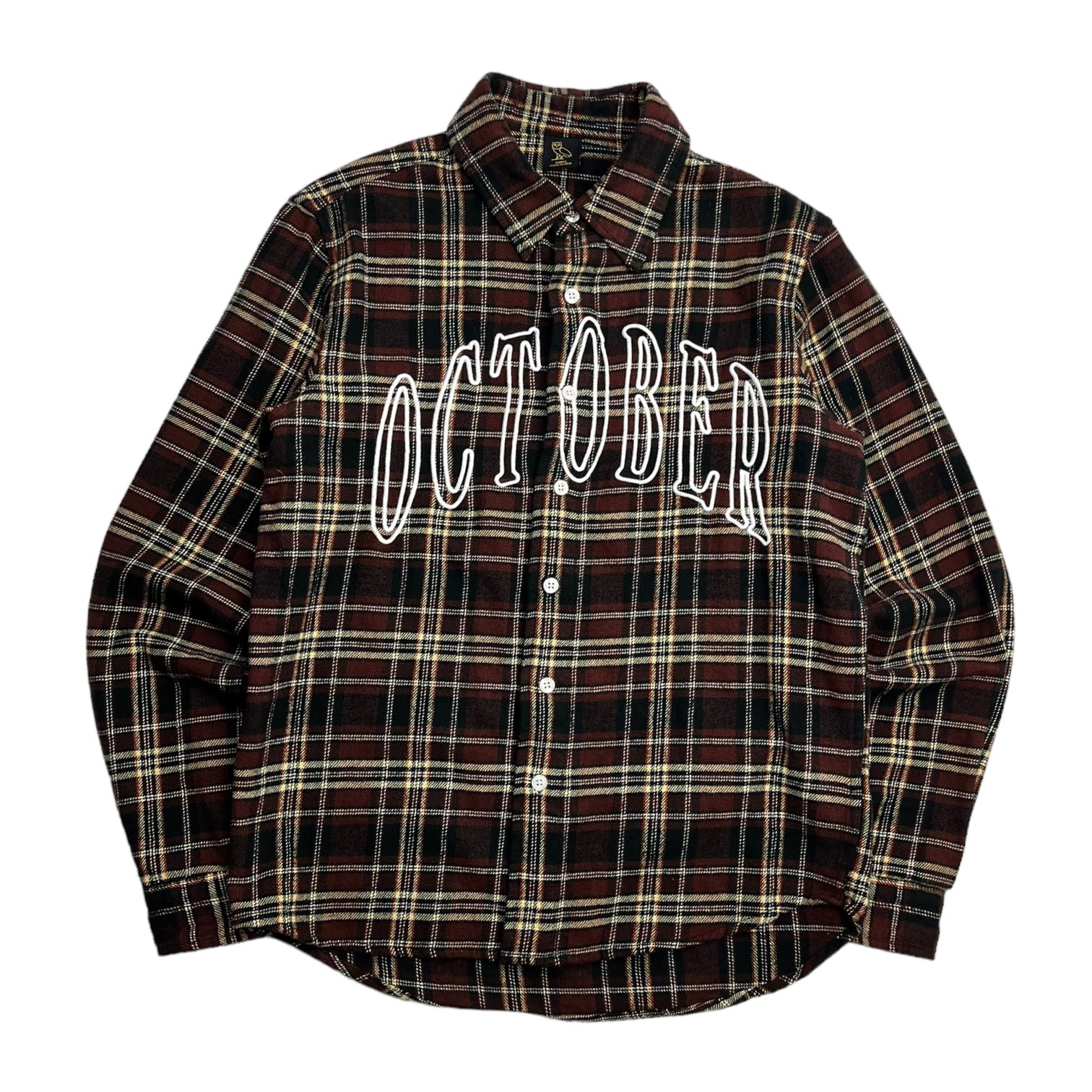 OVO Plaid Flannel Shirt Brown