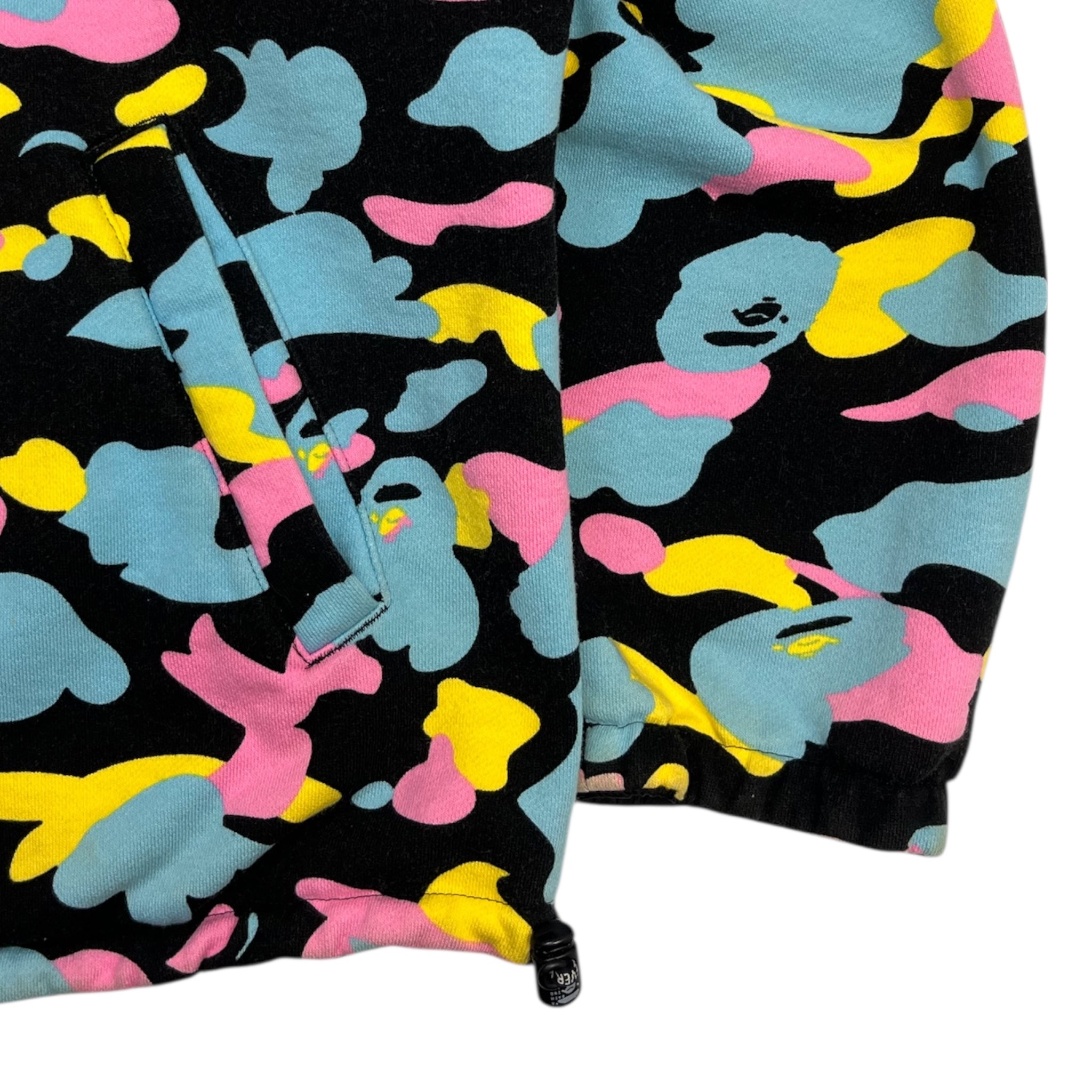 A Bathing Ape Cotton Candy Camo Reversible Pocket Zip Up Jacket