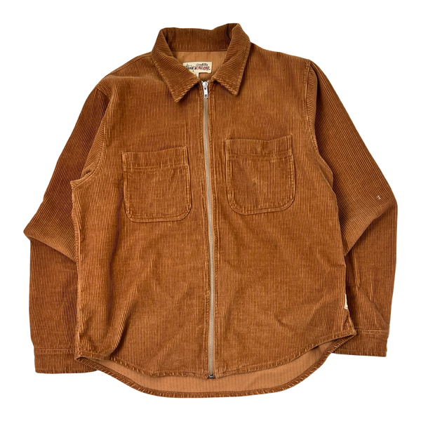 Stüssy Wide Wale Cord Zip Shirt Copper