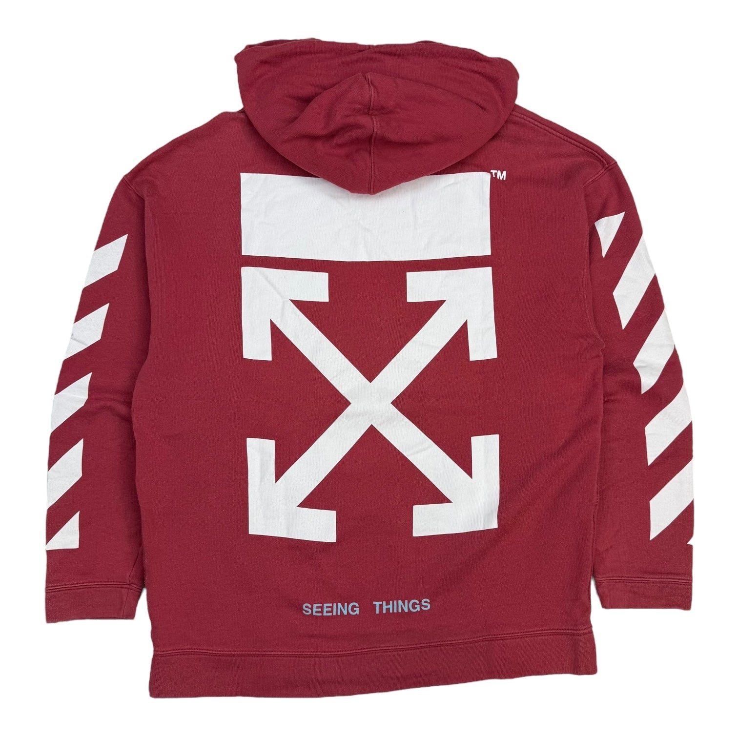 Off-White Seeing Things Arrows Hoodie Red