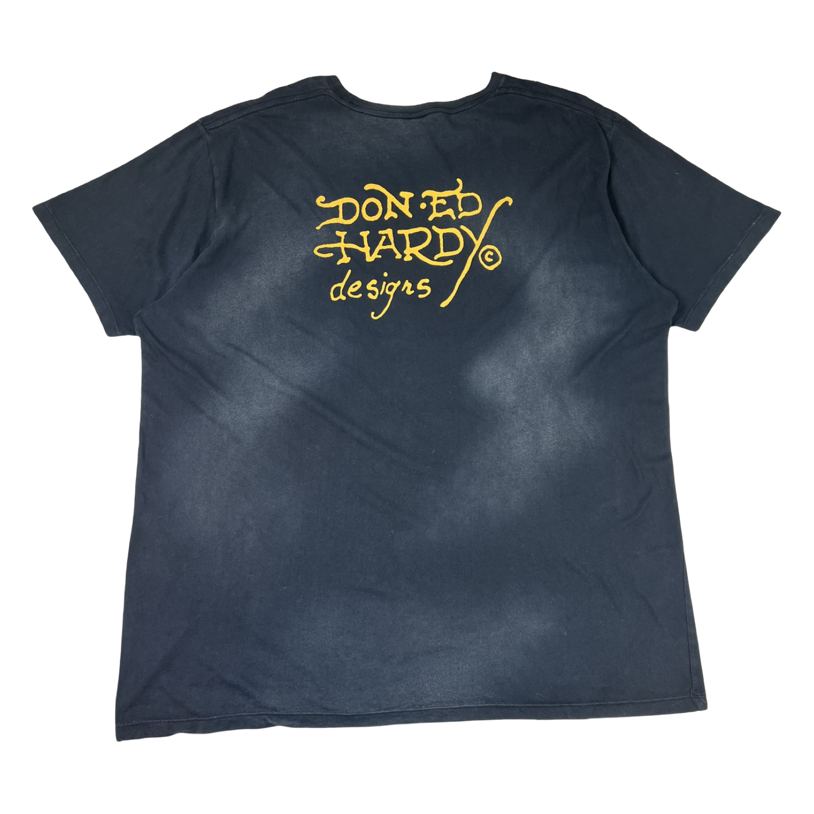 Vintage Y2K Ed Hardy Love Me Wolf Tattoo T-Shirt