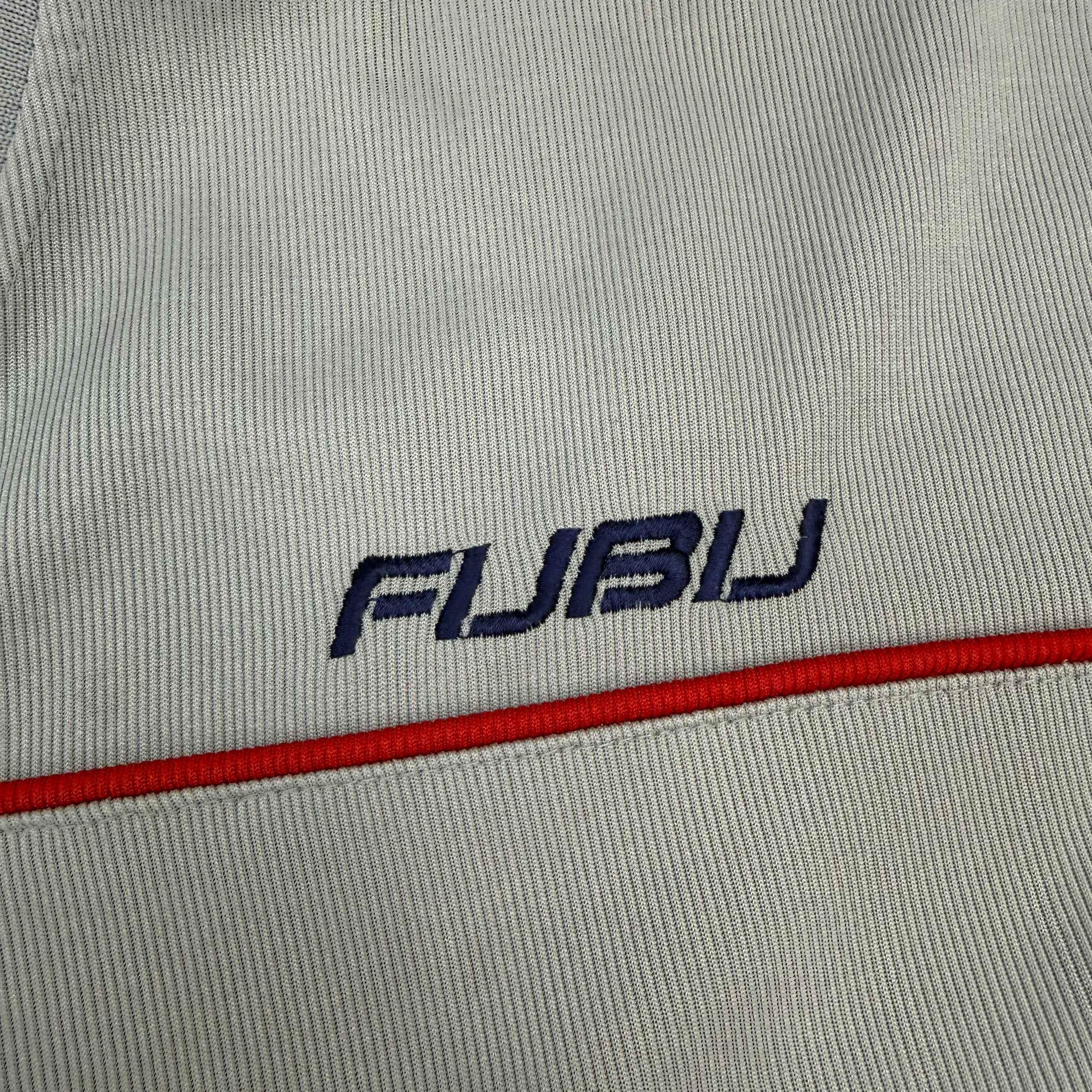 Vintage FUBU Embroidered Football Jersey Grey
