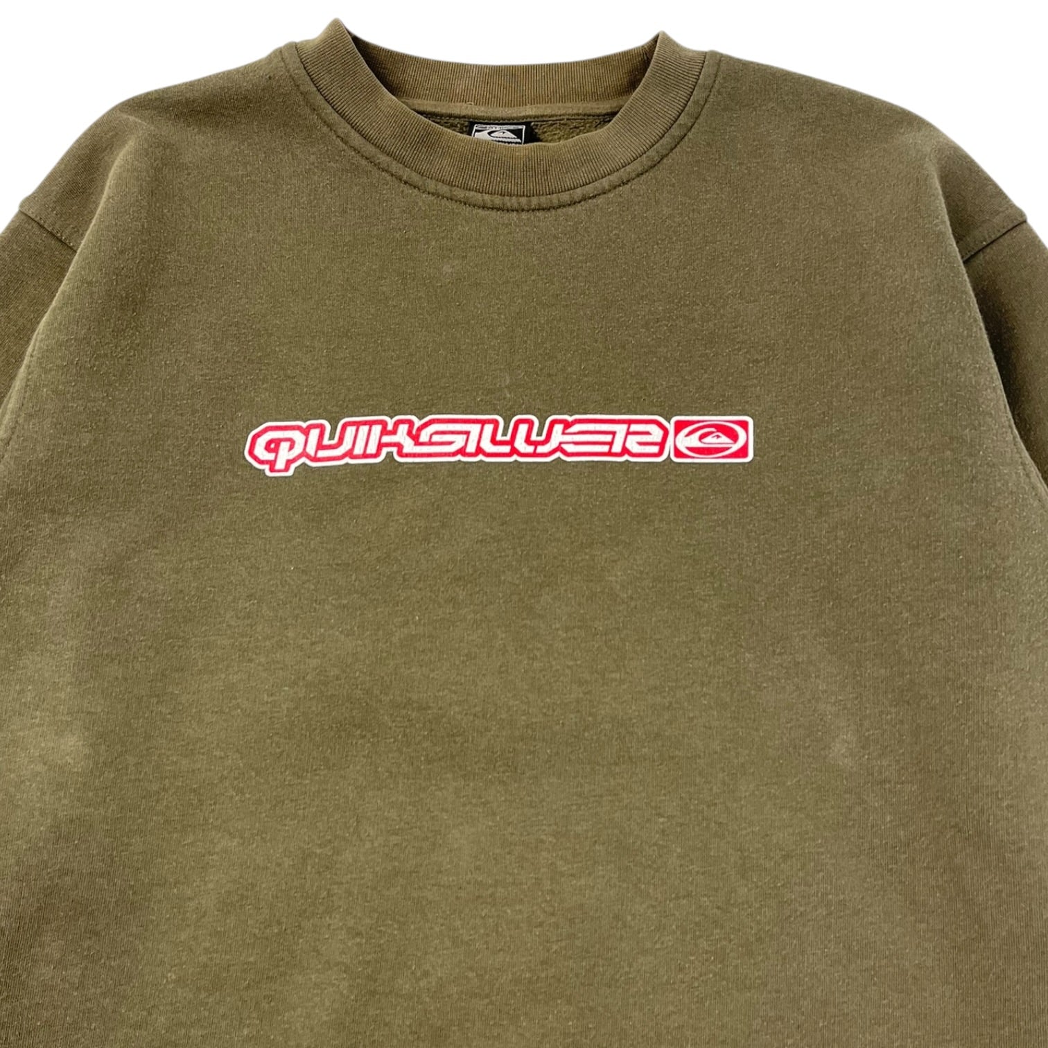 Vintage Quiksilver Board-riding Company Crewneck Olive Green