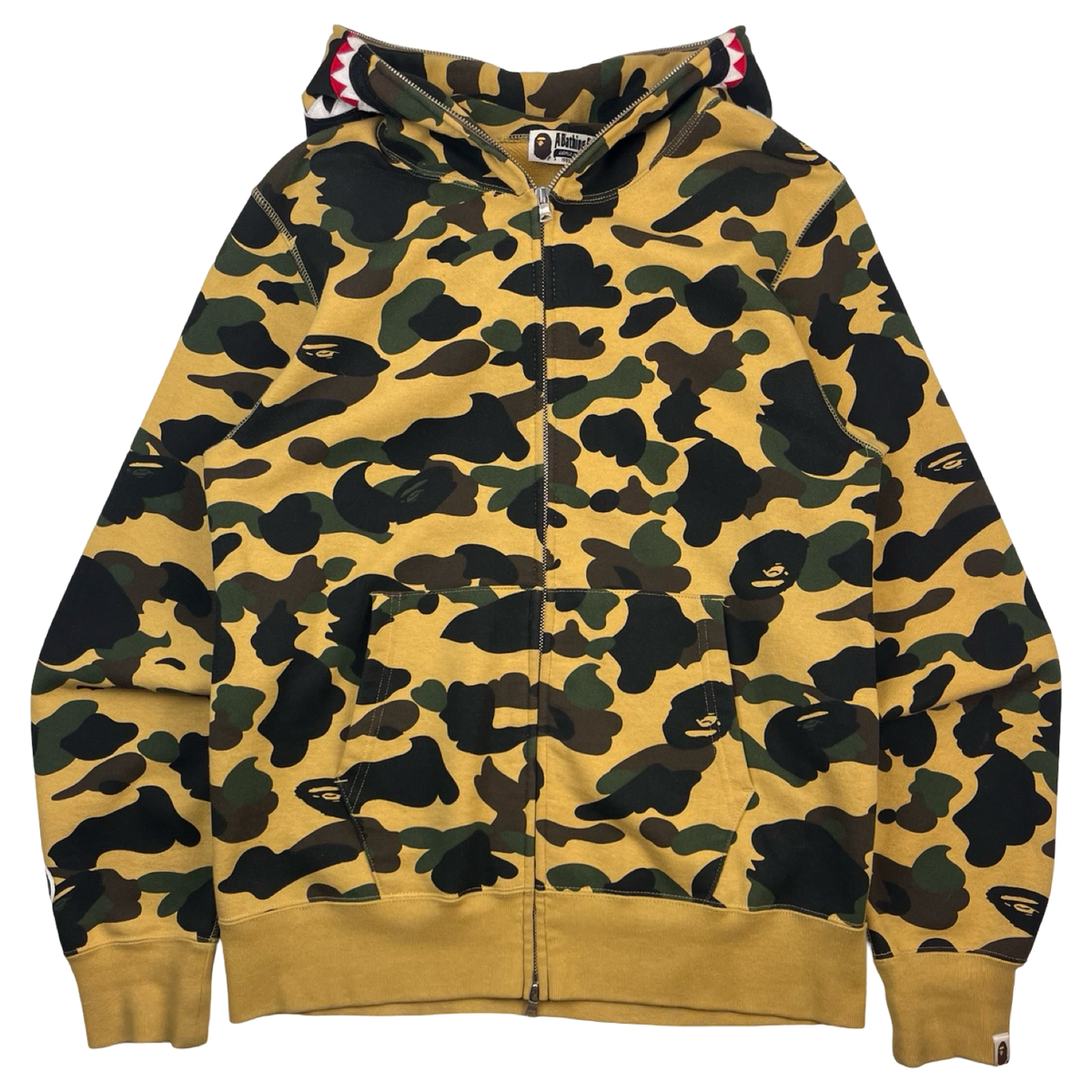 BAPE A Bathing Ape Camo Shark Ful-Zip Hoodie