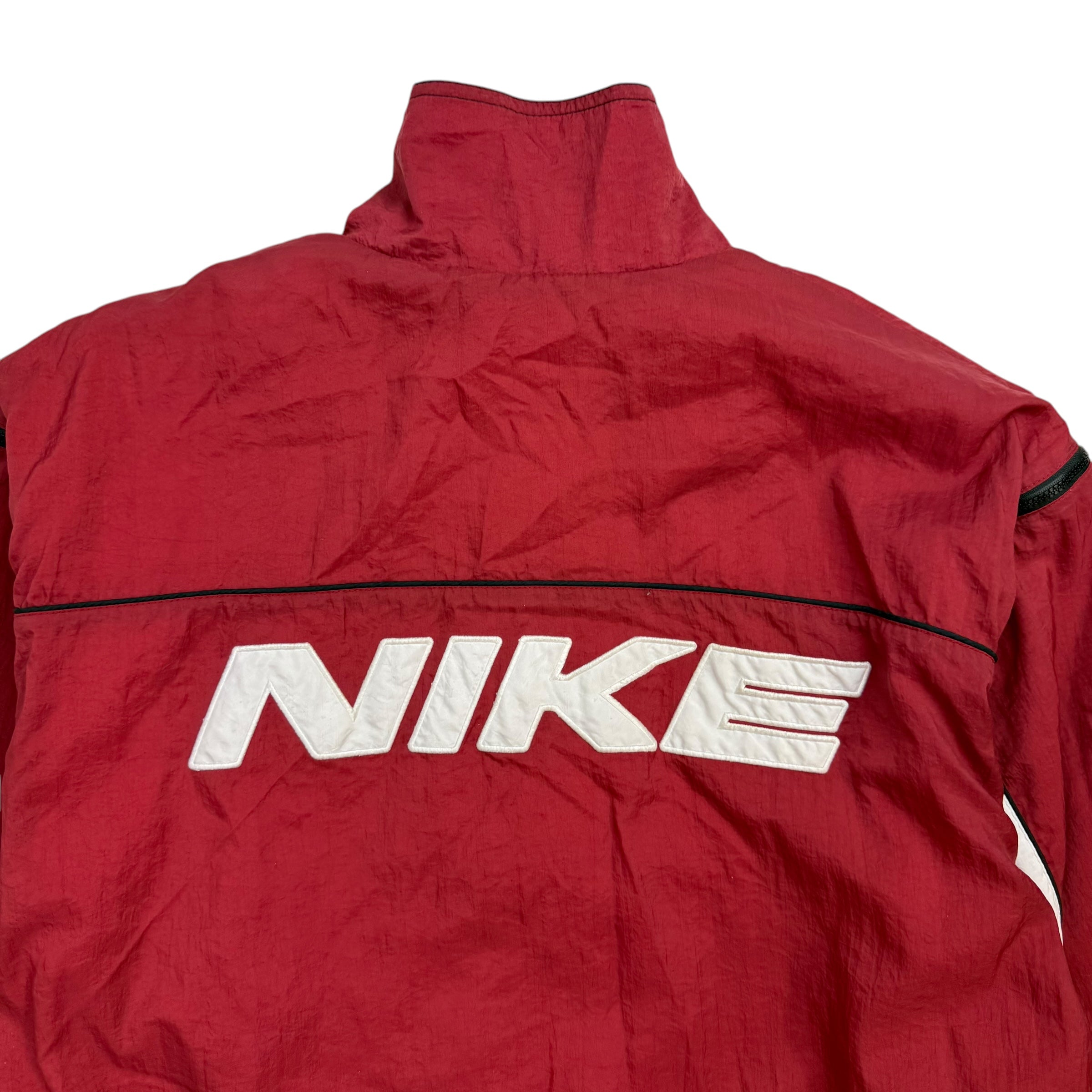 Vintage Nike Removable Sleeve Windbreaker Red/White