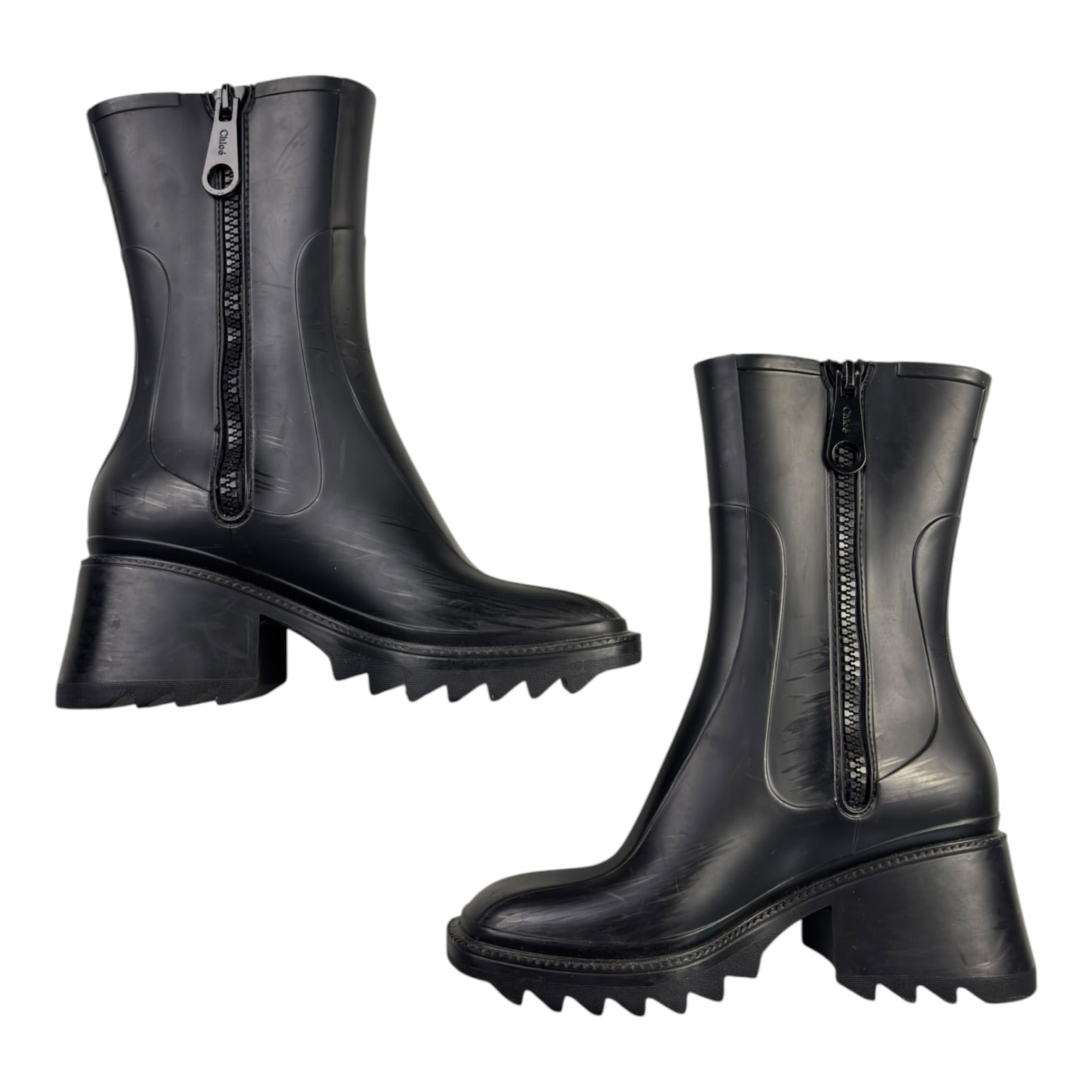 (W) Chloe Betty Rain Boots Black