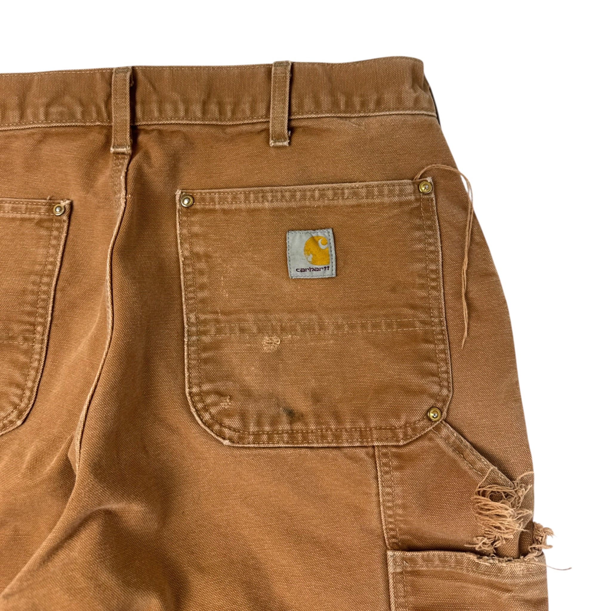 Vintage Carhartt Double Knee Bottoms Faded Tan