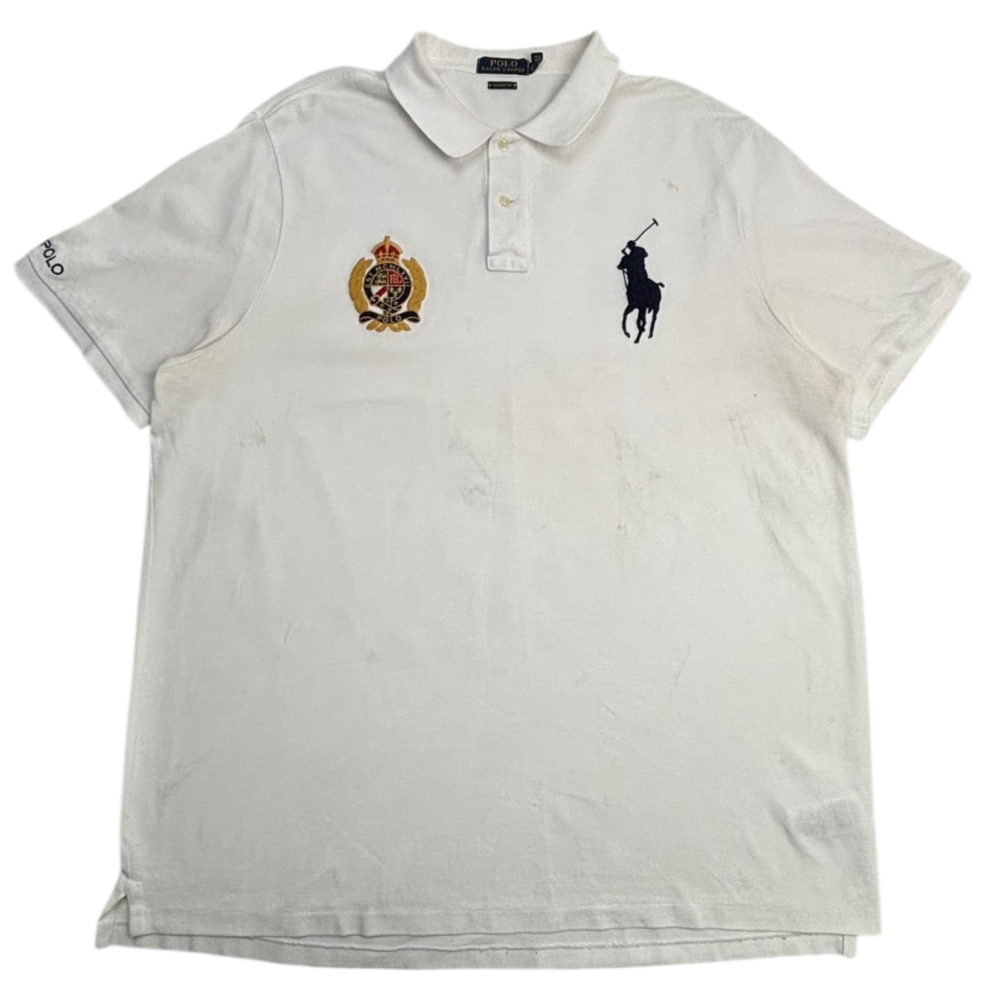 Vintage Polo Ralph Lauren Big Pony Polo Shirt White