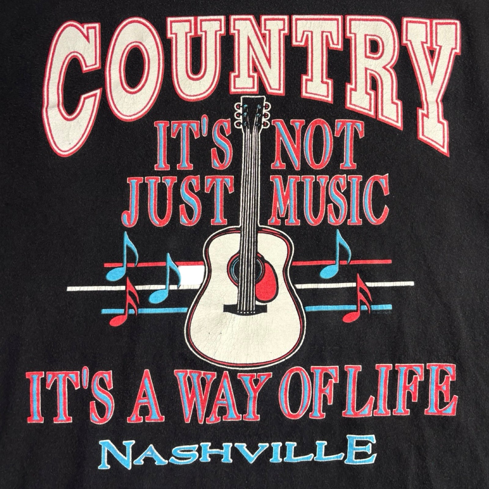 Vintage “It’s Not Just Music-” T-Shirt Black