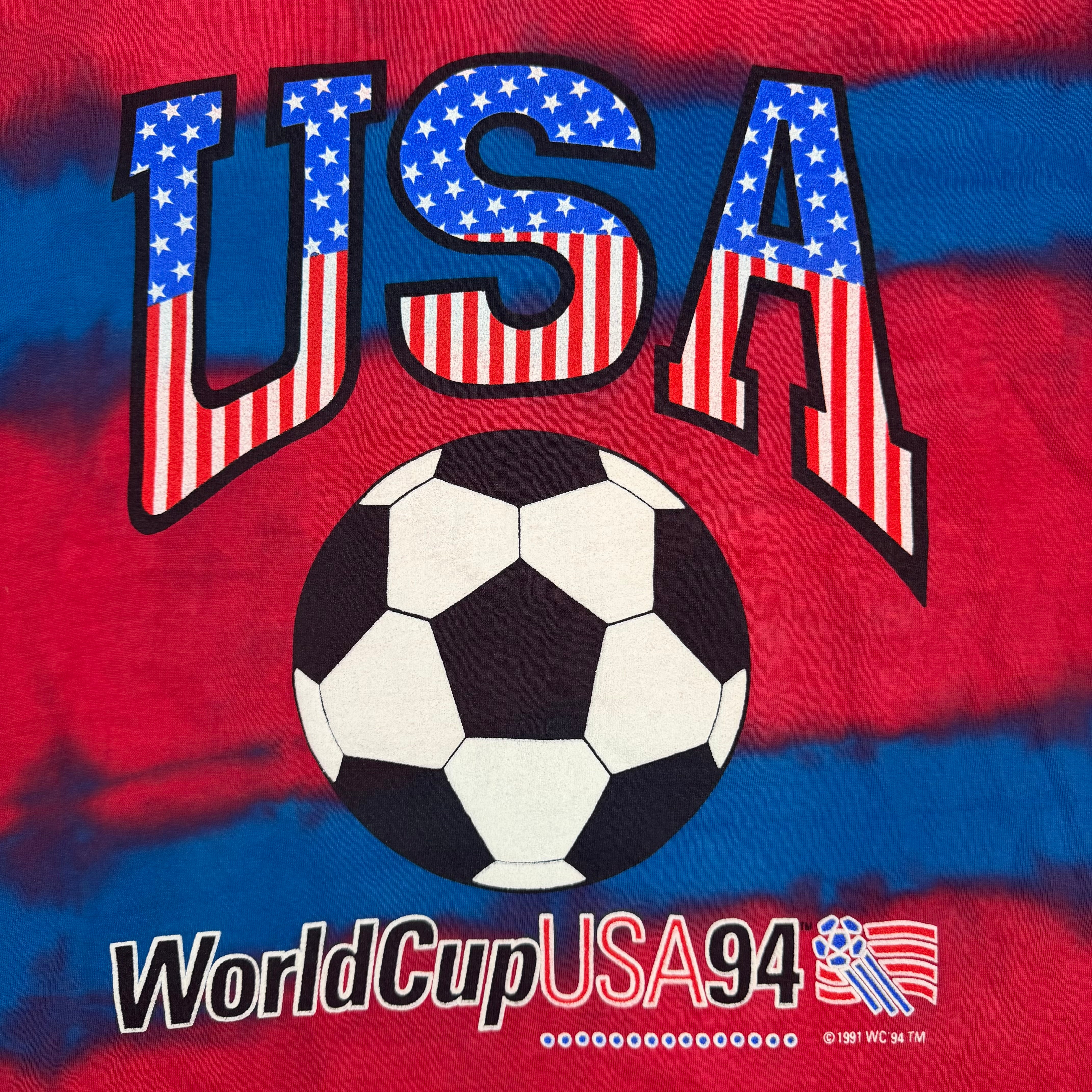 1994 USA World Cup Tie Dye Tee Red/Blue