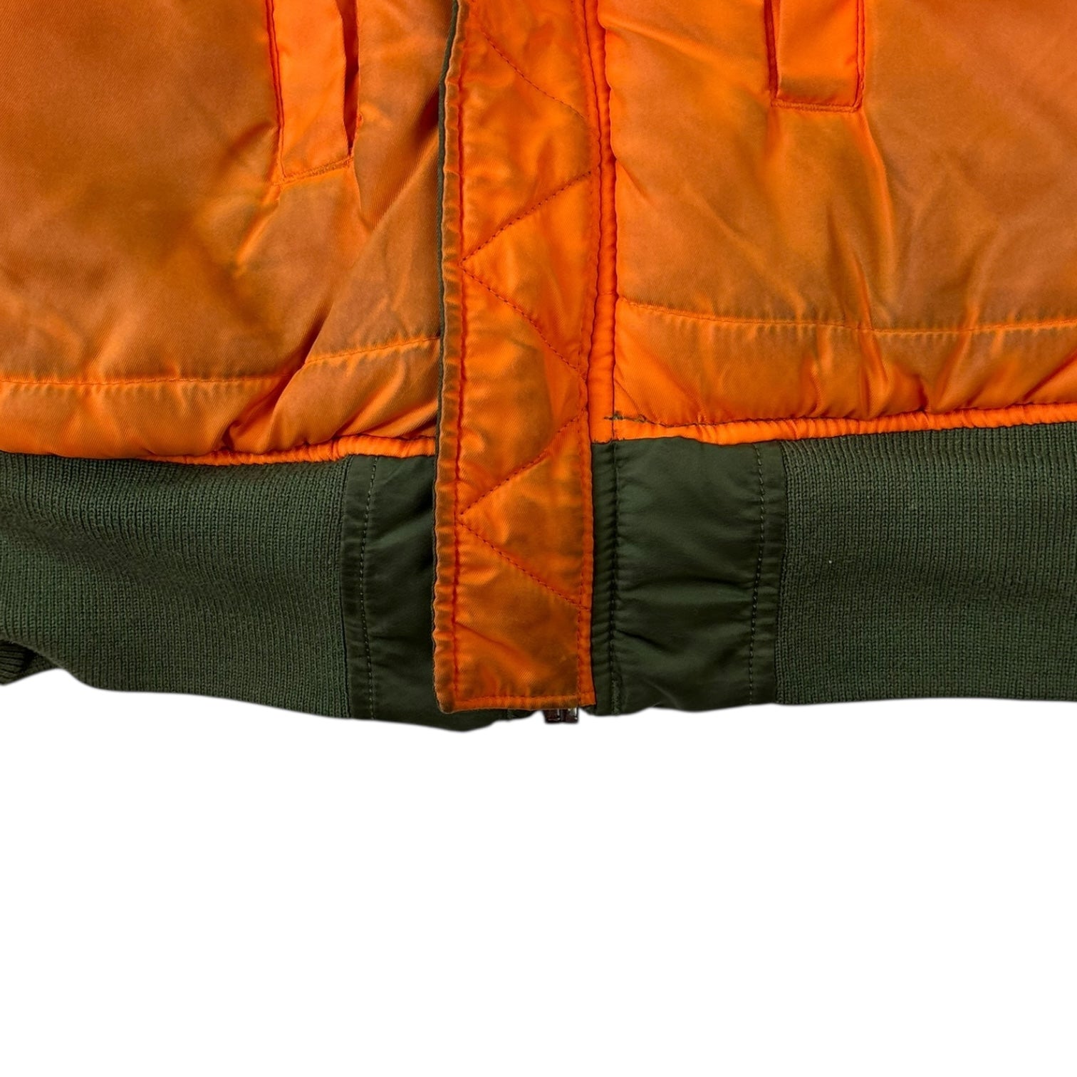 Alpha Industries Reversible Bomber Jacket Green/Orange