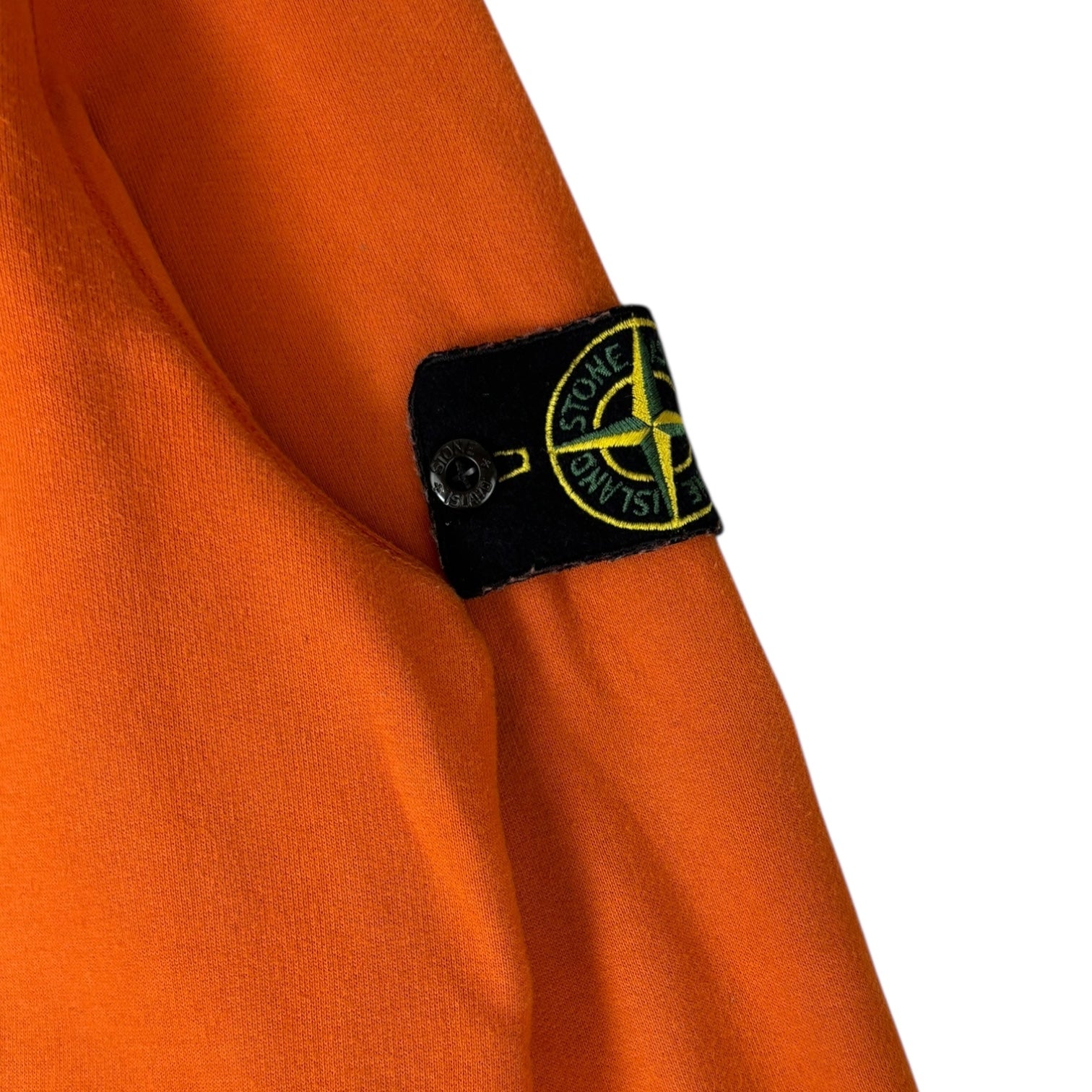 Stone Island Patch Logo Crewneck Orange