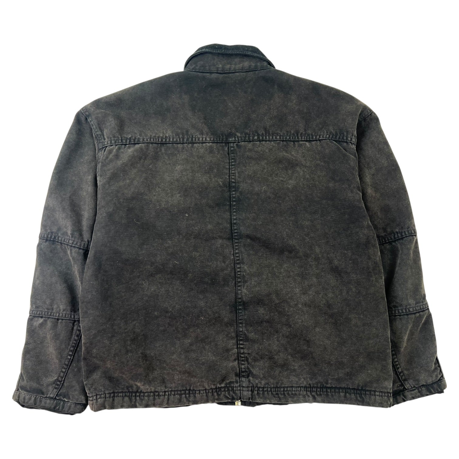 Stussy Canvas Shop Jacket Washed Black