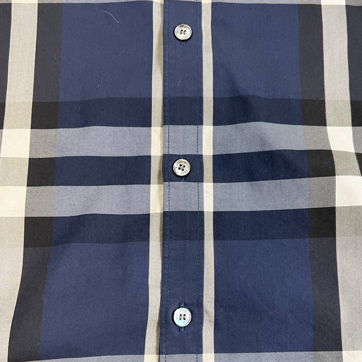 Burberry Brit Check Print Long Sleeve Button Down Shirt