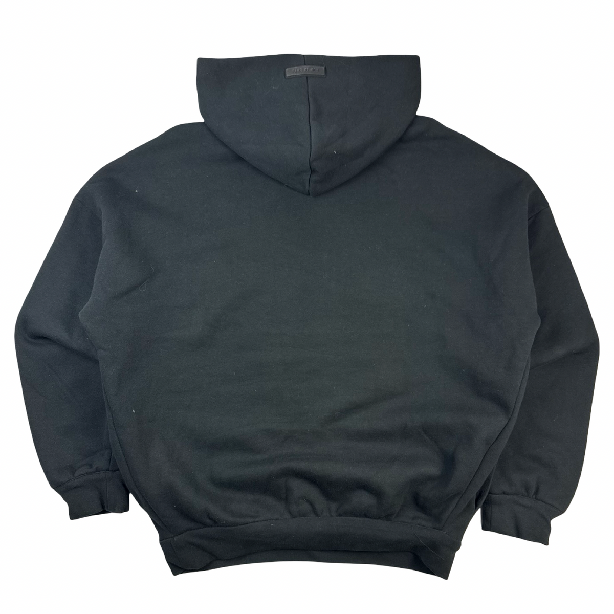 Fear Of God Essentials Arch Logo Hoodie Jet Black