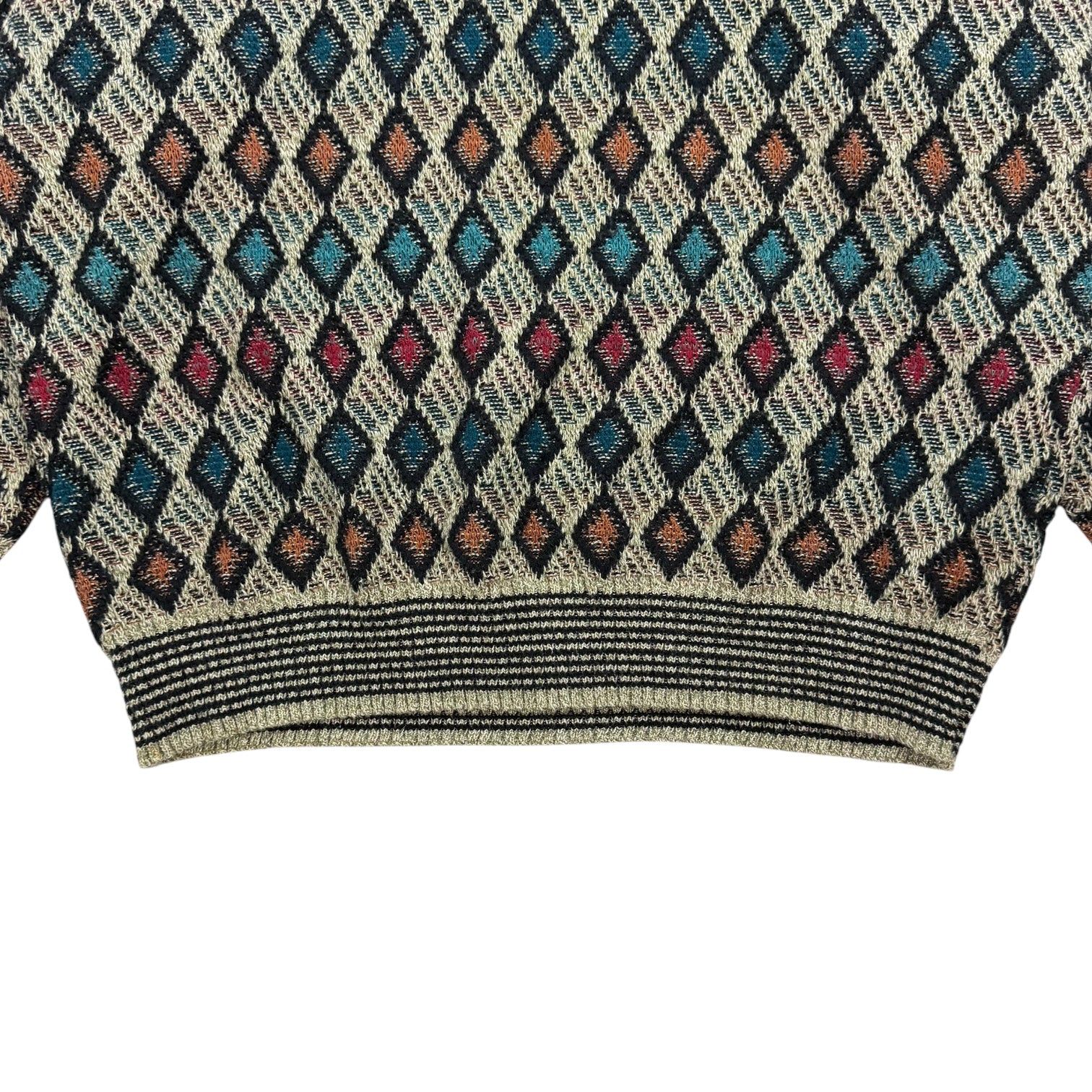 Vintage Diamond Knit Multicolour Sweater