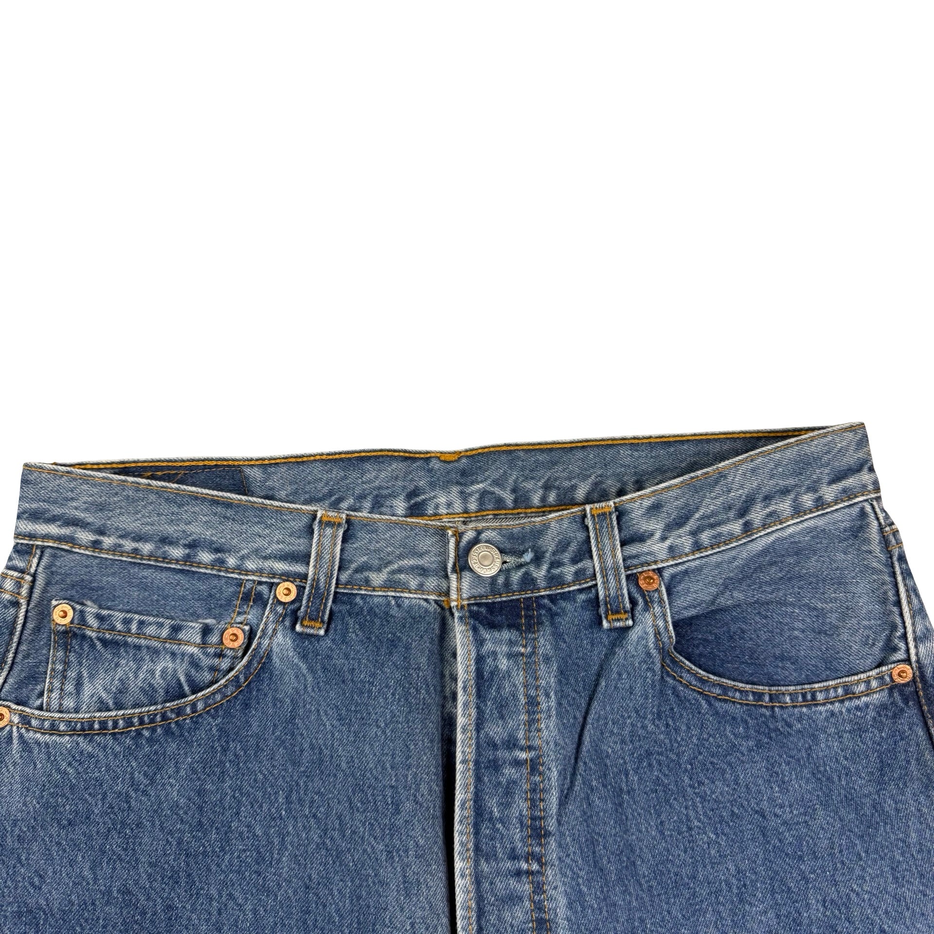 Vintage Levi’s 501 Light Wash Blank Tab Denim Jeans Blue