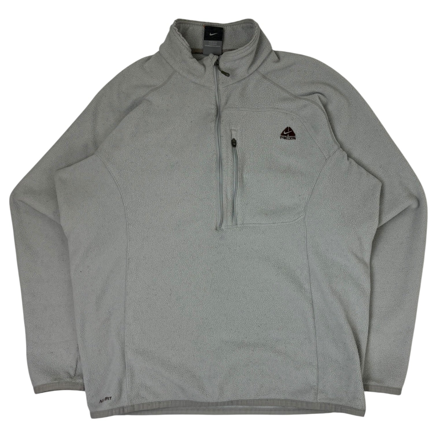 (W) ACG Therma-Fit Quarter Zip Grey