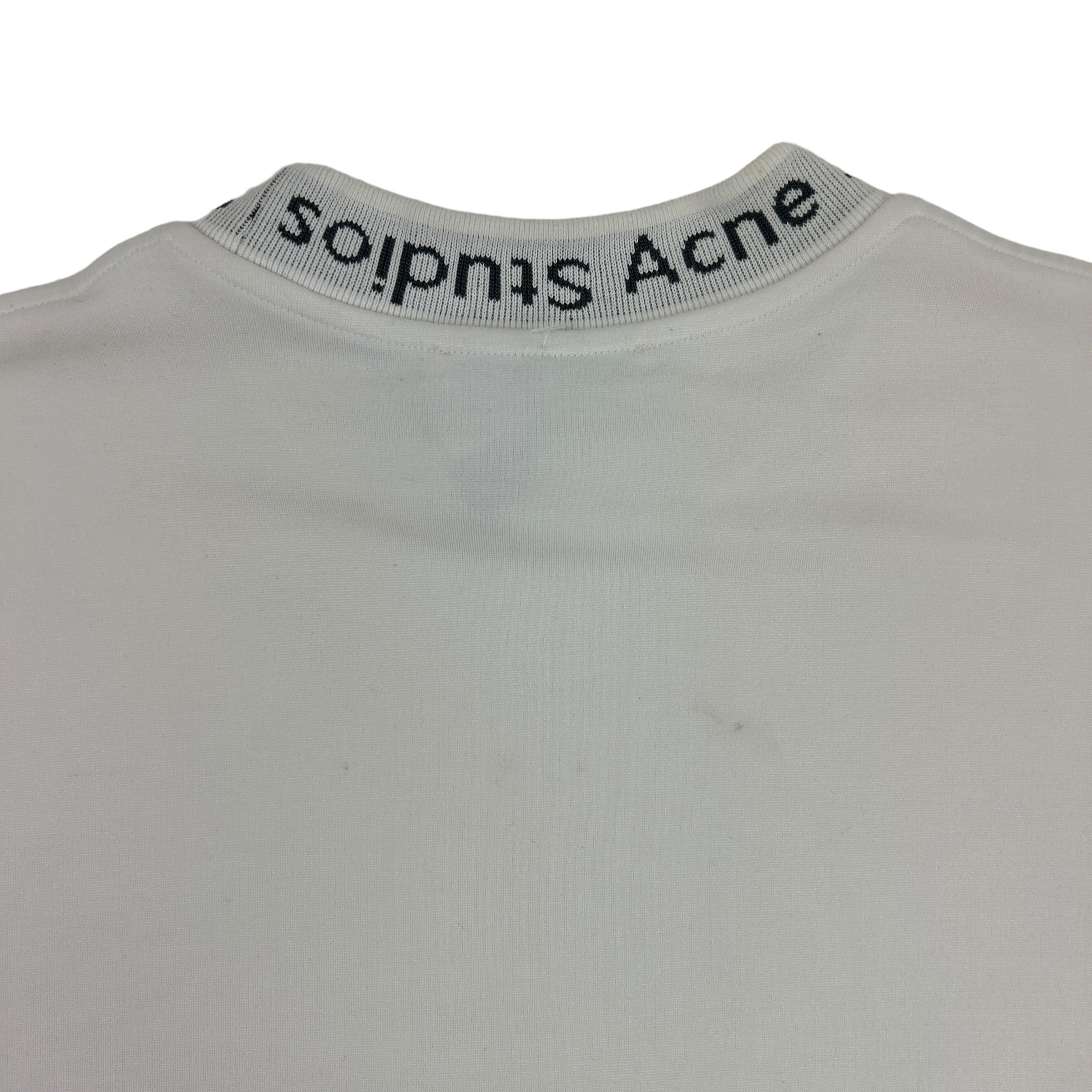 Acne Studios Collar Logo Shirt - White