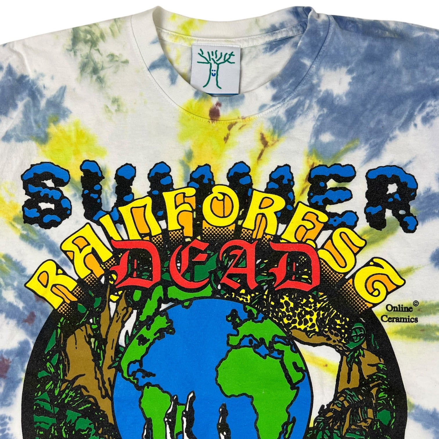Online Ceramics “Summer Rainforest Dead” Tie Dye T-Shirt