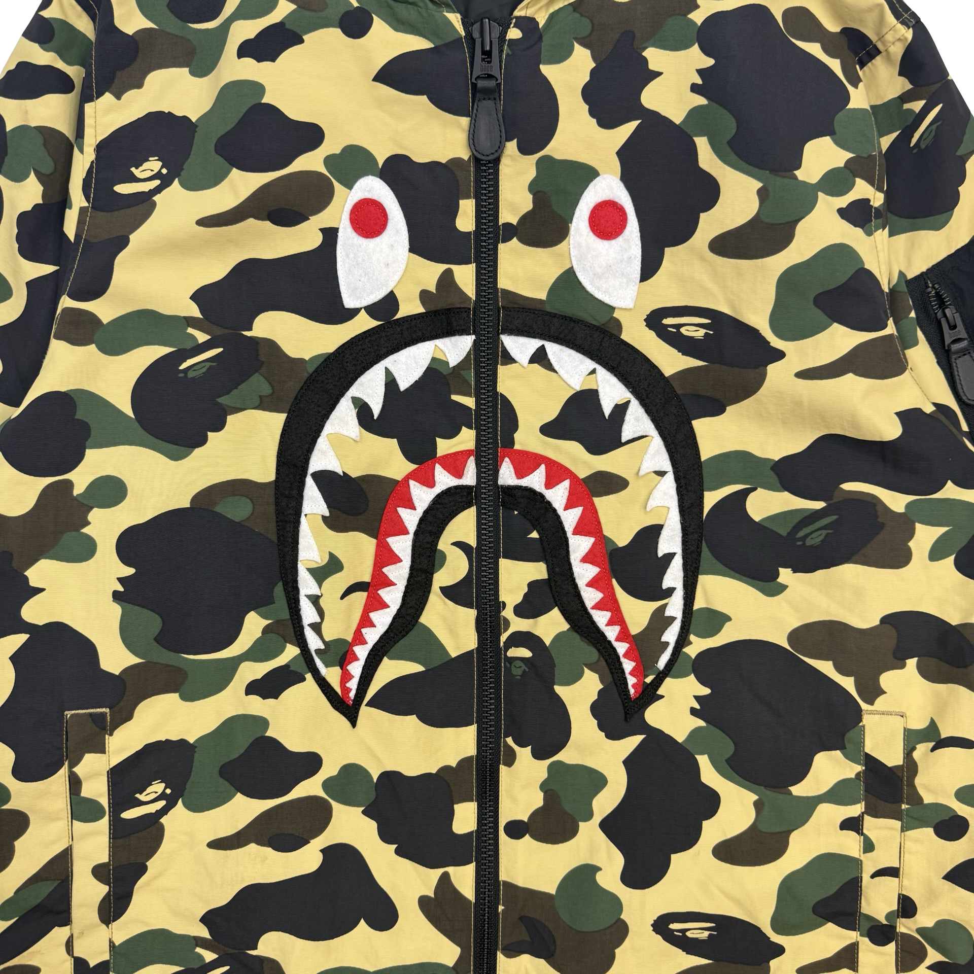 A Bathing Ape PONR 1st Camo Zip Up Jacket Green