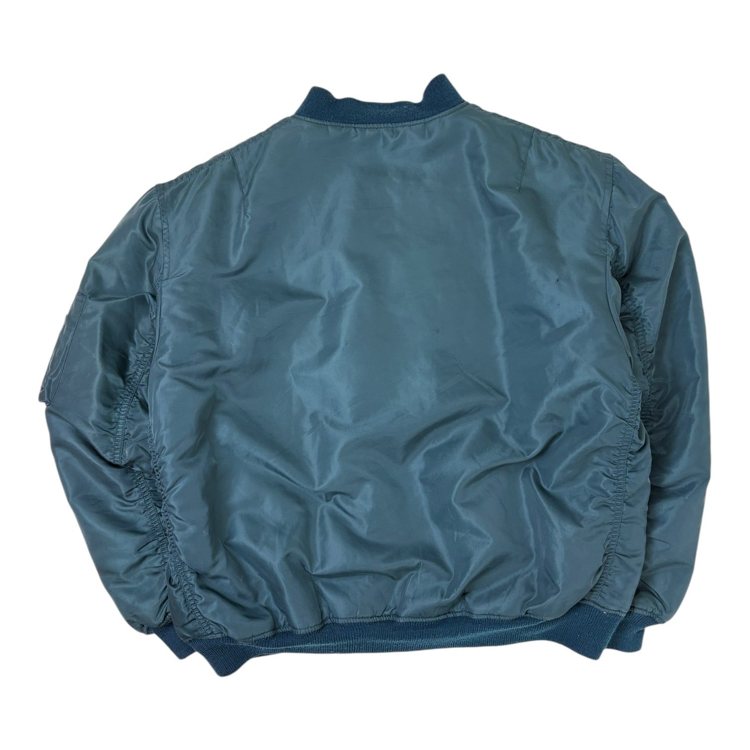Vintage MA-1 Flight Jacket Petrol Blue