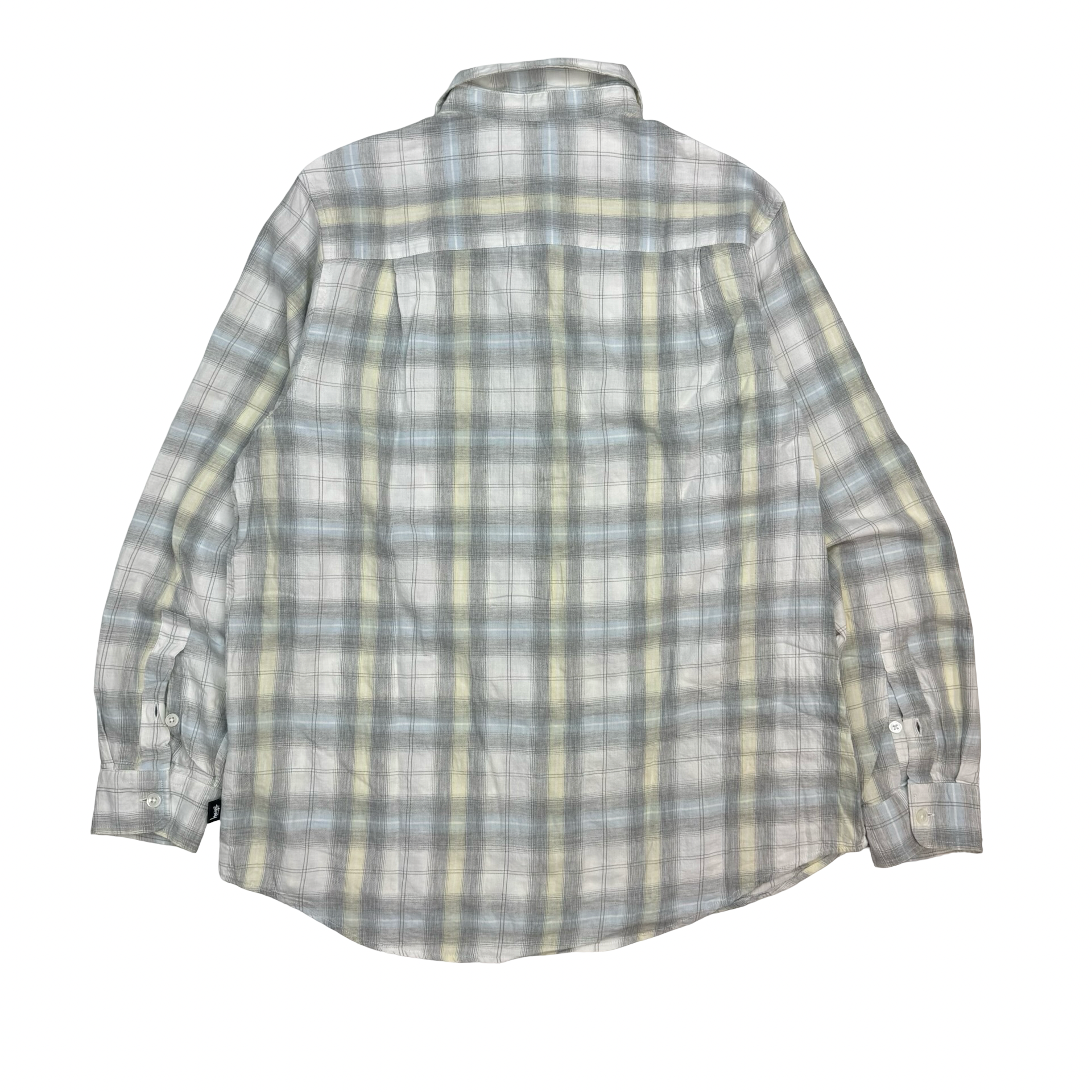 Stussy Beach Plaid Shirt Off White
