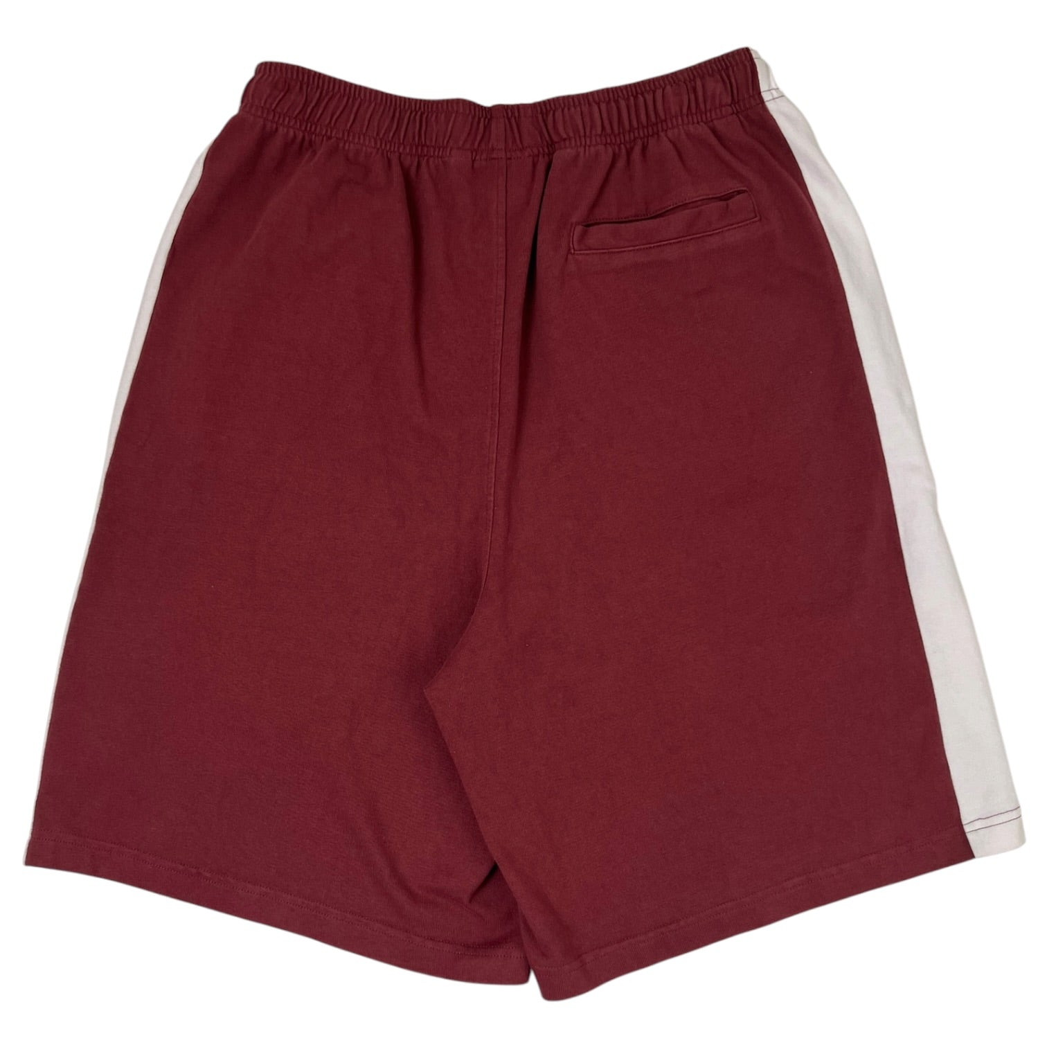Stussy Striped Sweatshort Burgundy